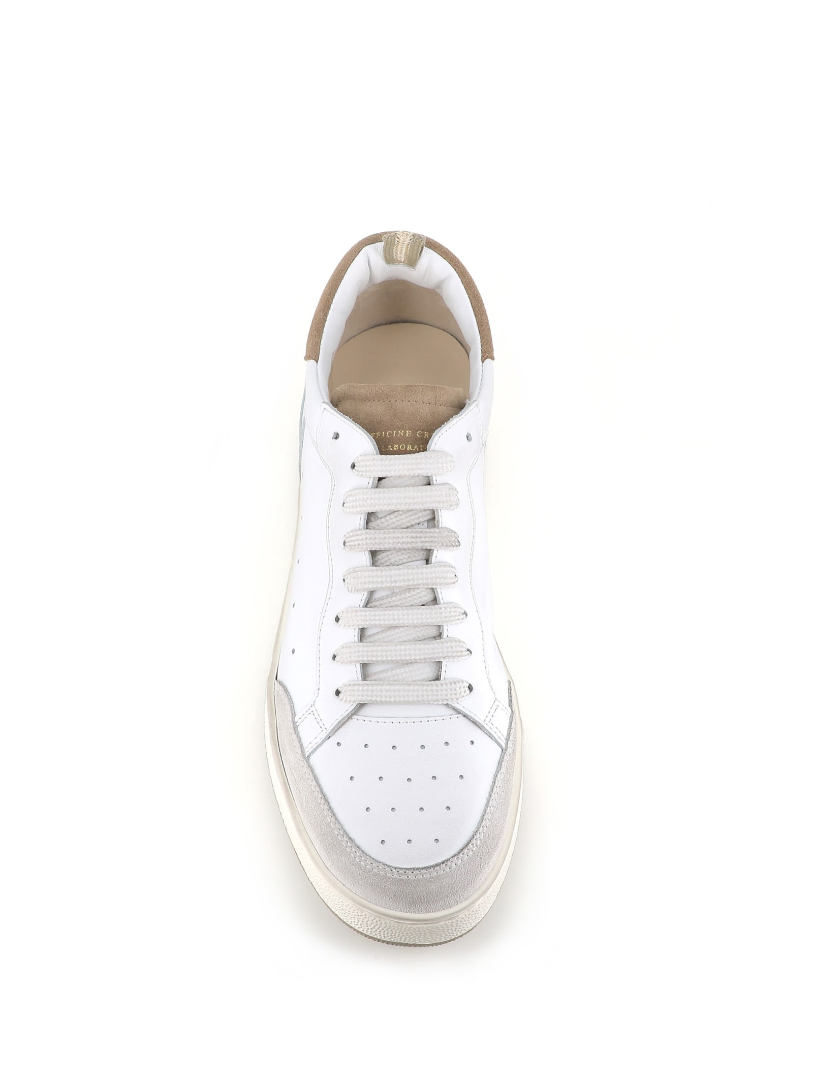 Shop Officine Creative Sneaker The Answer/001 In Bianca/beige