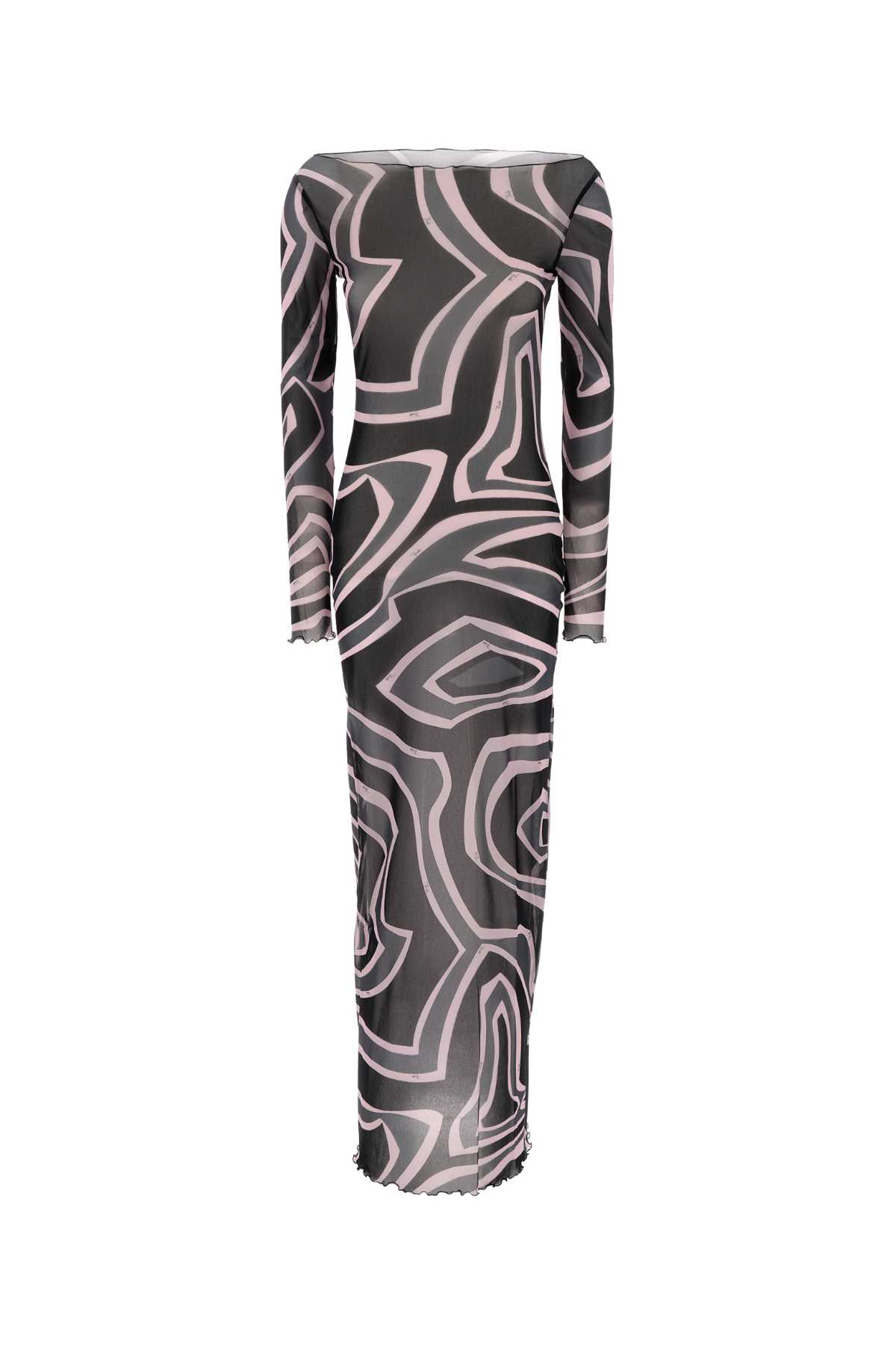 Pucci Printed Tulle Dress In Multi