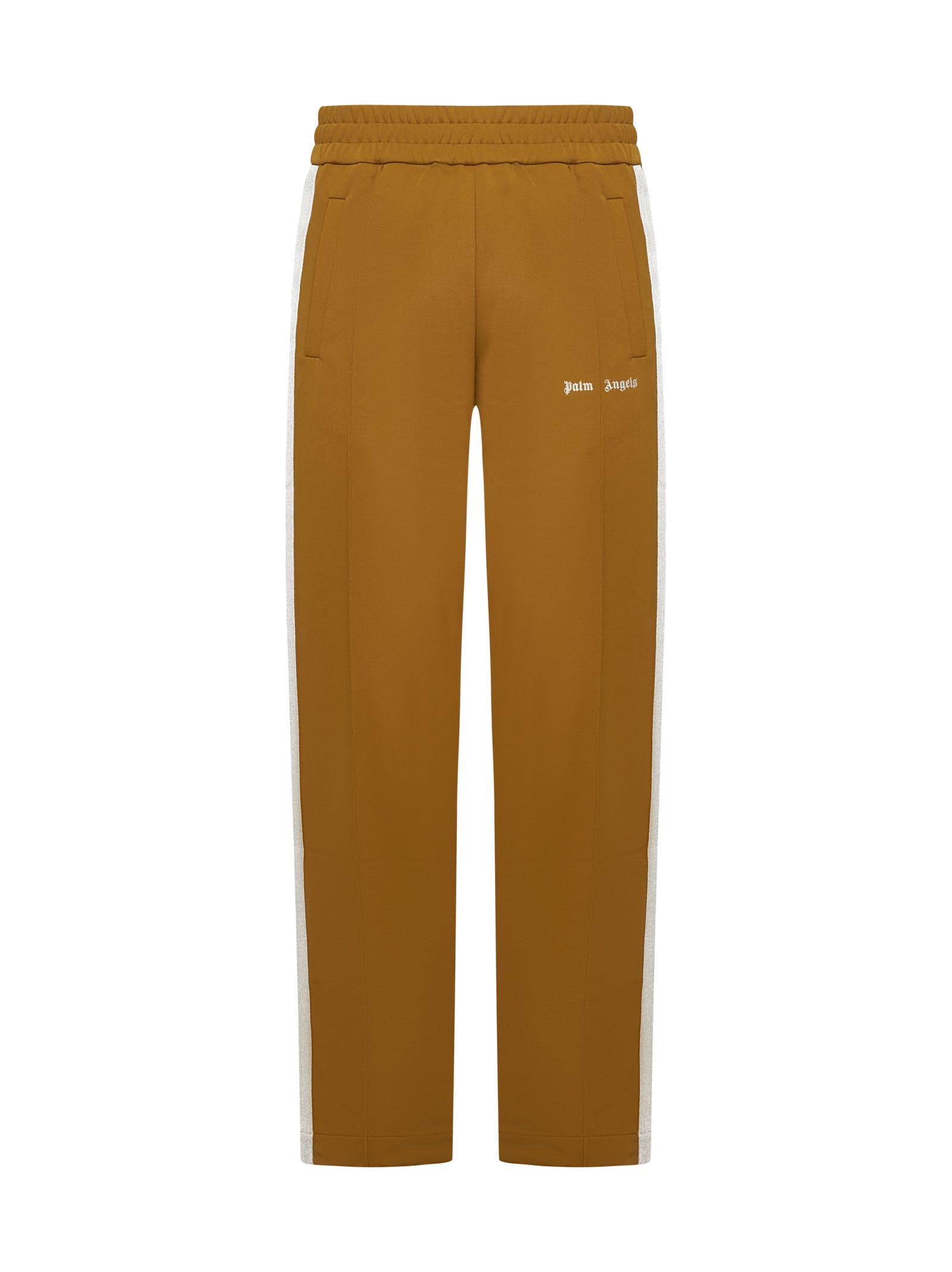 Shop Palm Angels Pants In Golden Brown