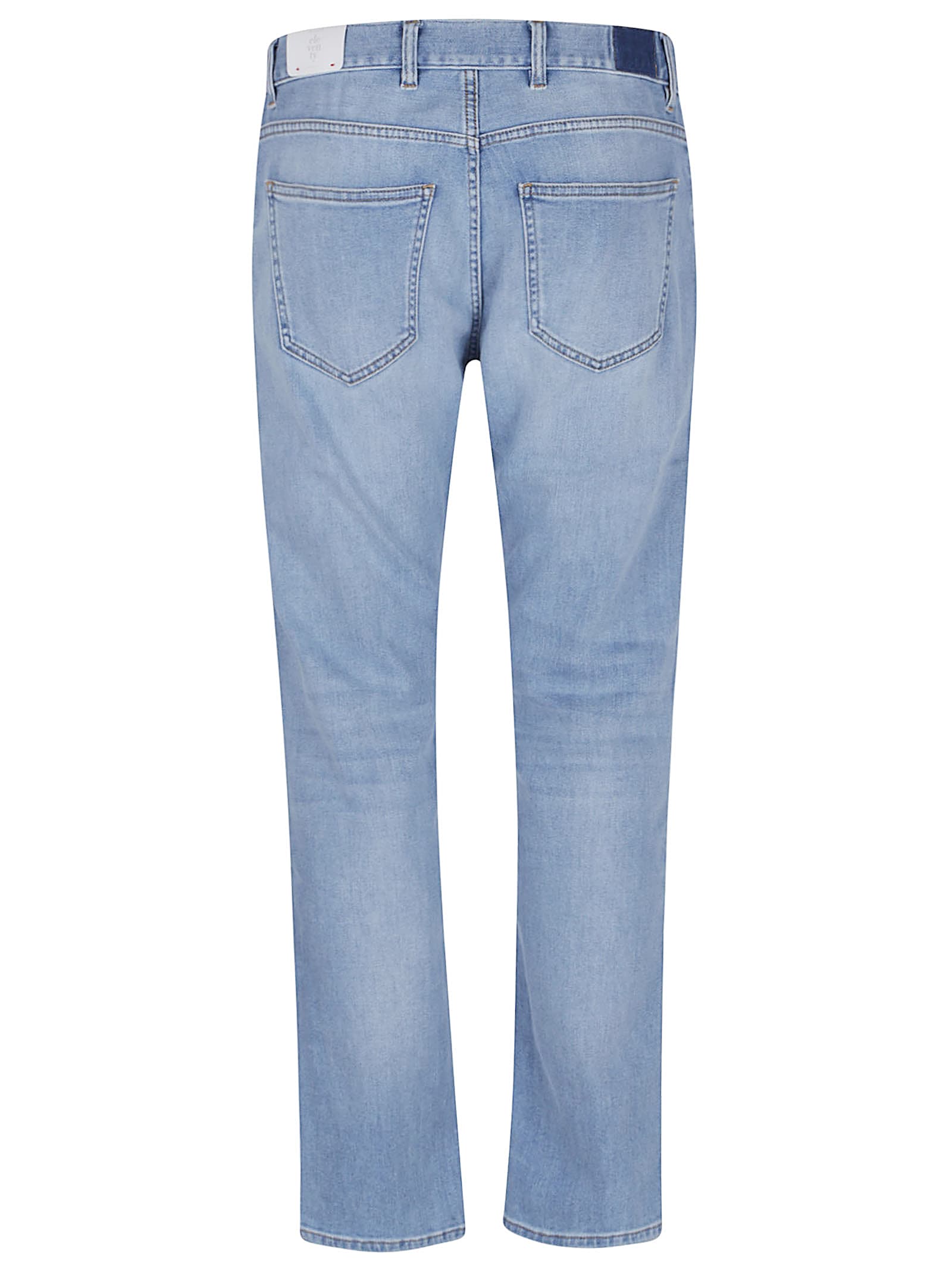 Eleventy Tailored Light Blue Denim Jeans With Classic Five-pocket Design In Blue