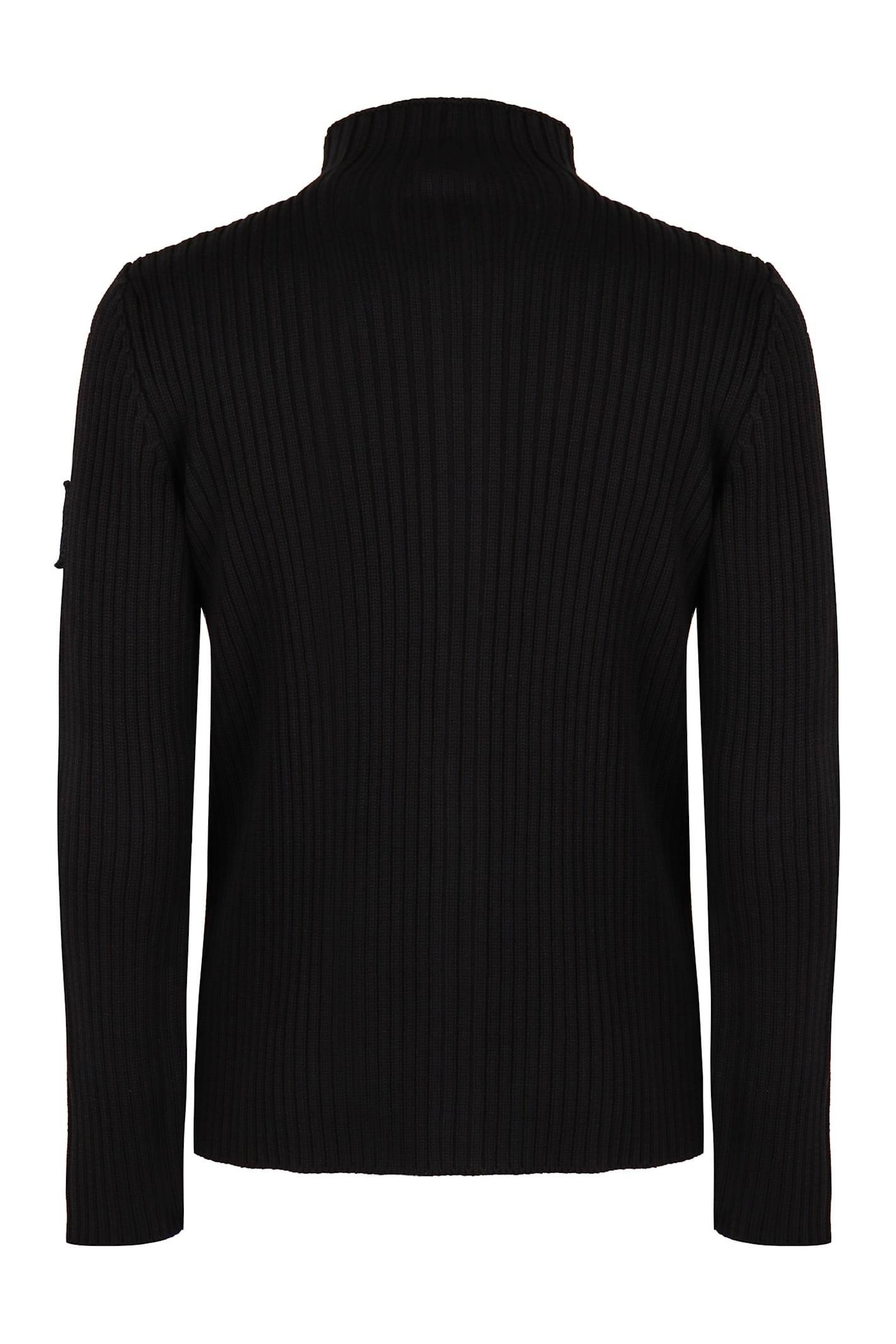 Shop Prada Virgin Wool Cardigan In Black