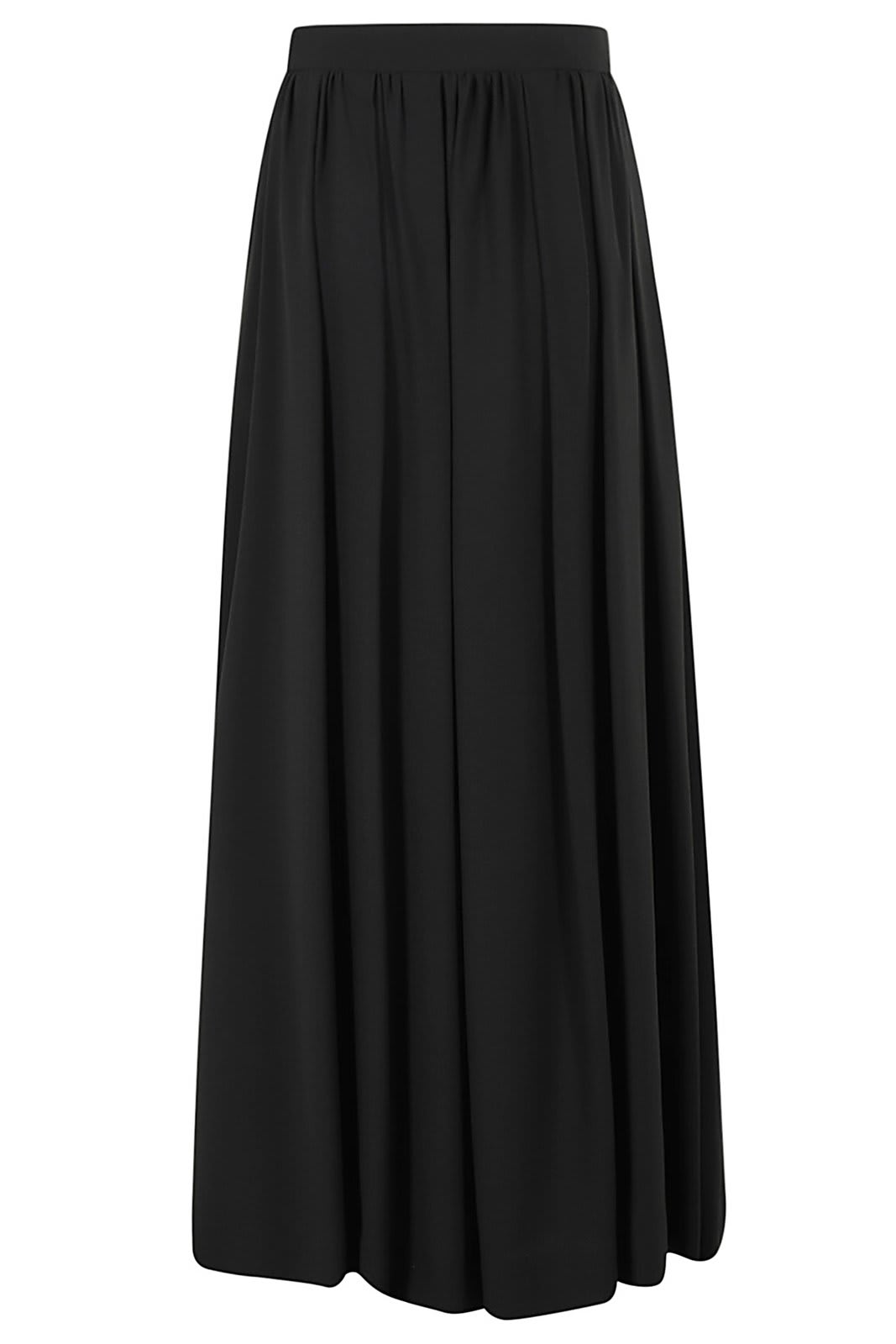 Shop Moschino Bow Detailed Wide Leg Pants In Fantasia Nero