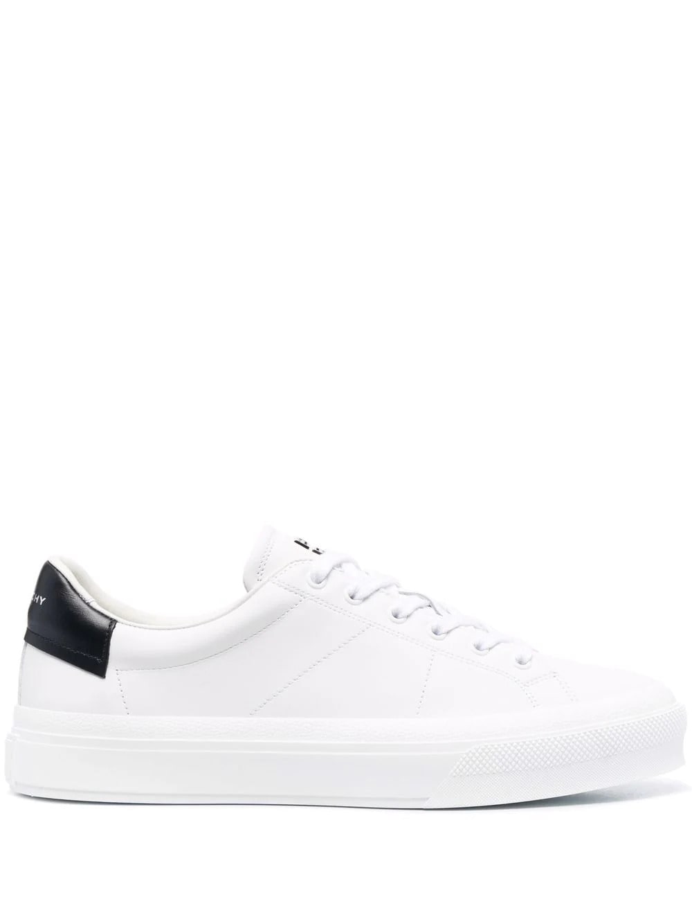 Shop Givenchy White City Sport Sneakers With Black Spoiler