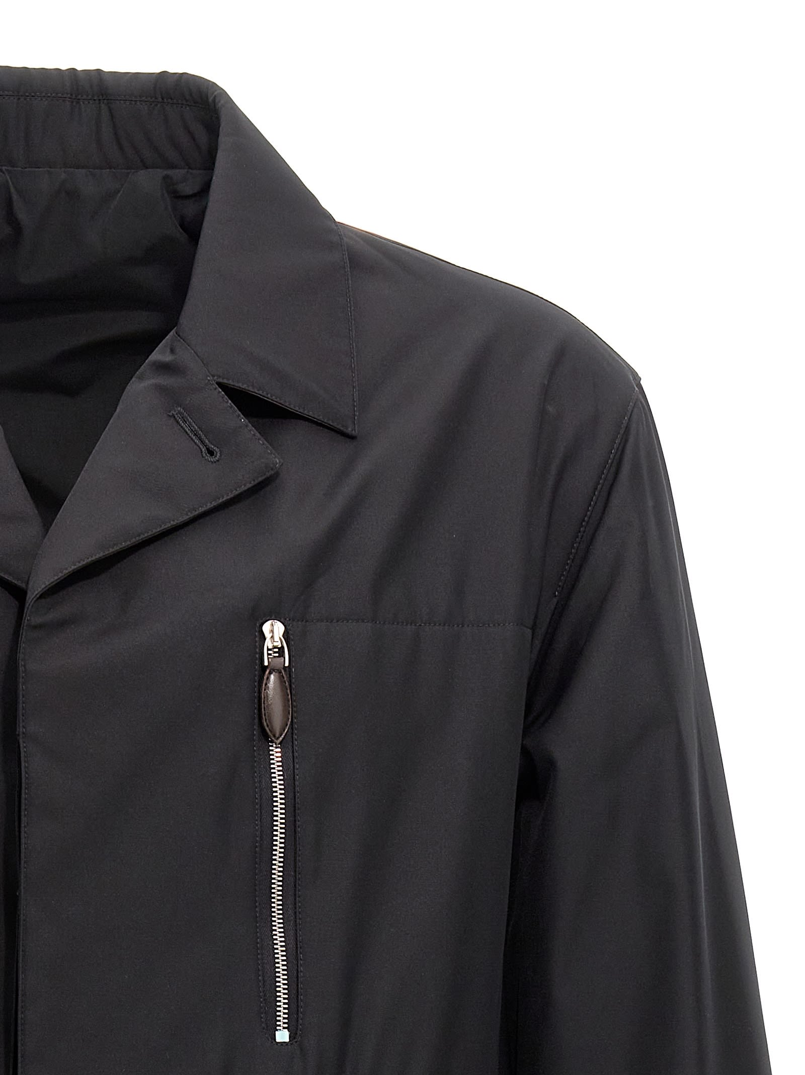 Shop Berluti Padded Travel Jacket In Black