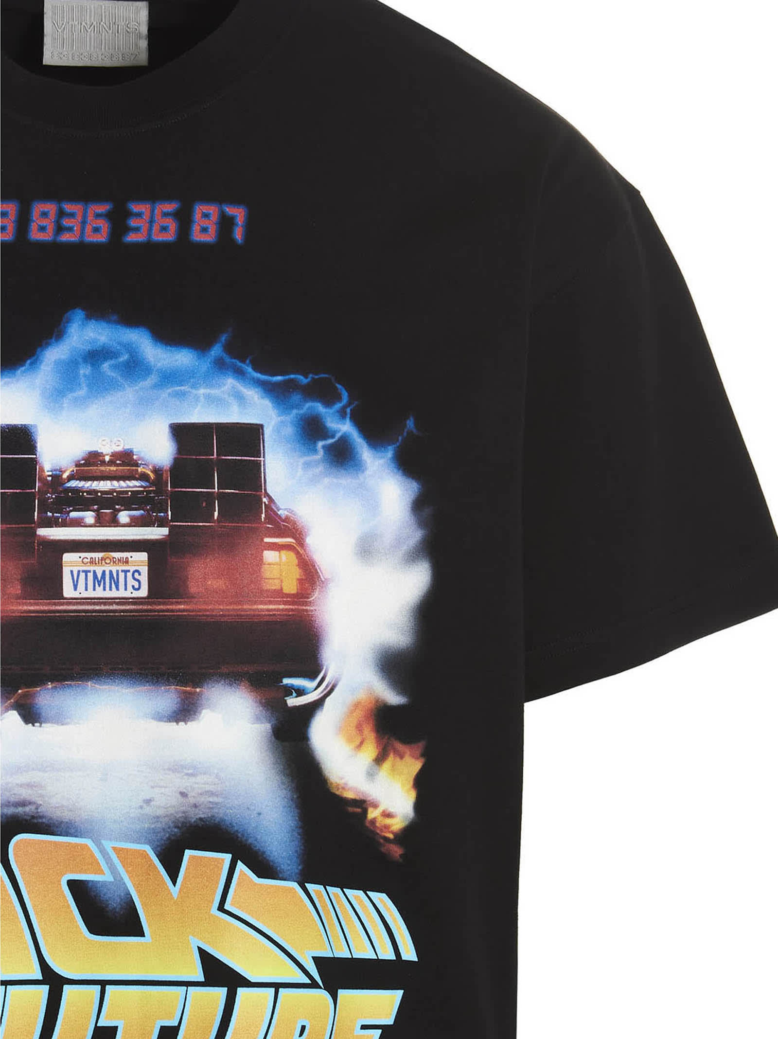 Shop Vtmnts Back To The Future T-shirt In Black