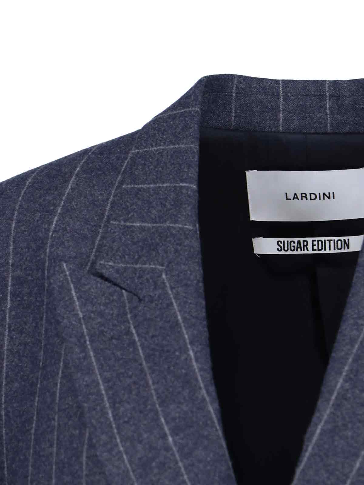 Lardini Virgin Wool And Cashmere Blazer In Blue
