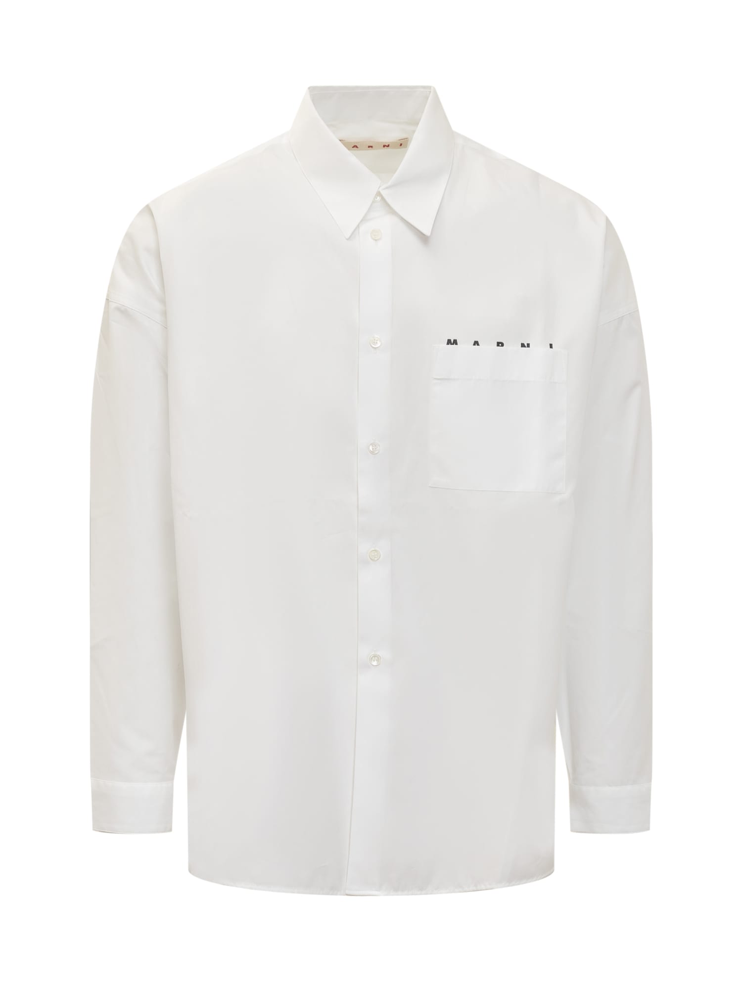 Shop Marni Shirt In Lily White