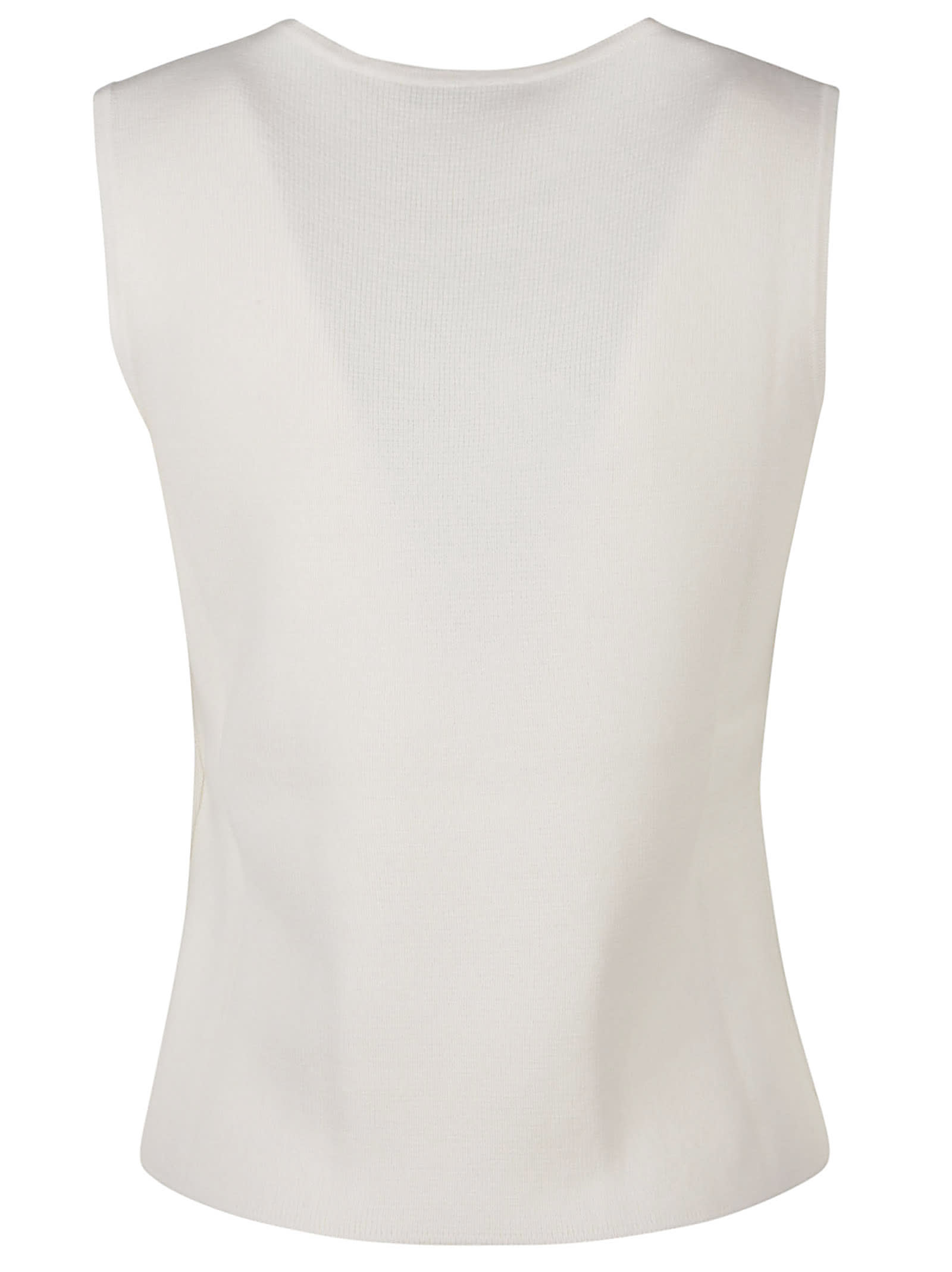 Shop Max Mara Fosco Tank Top In Bianco