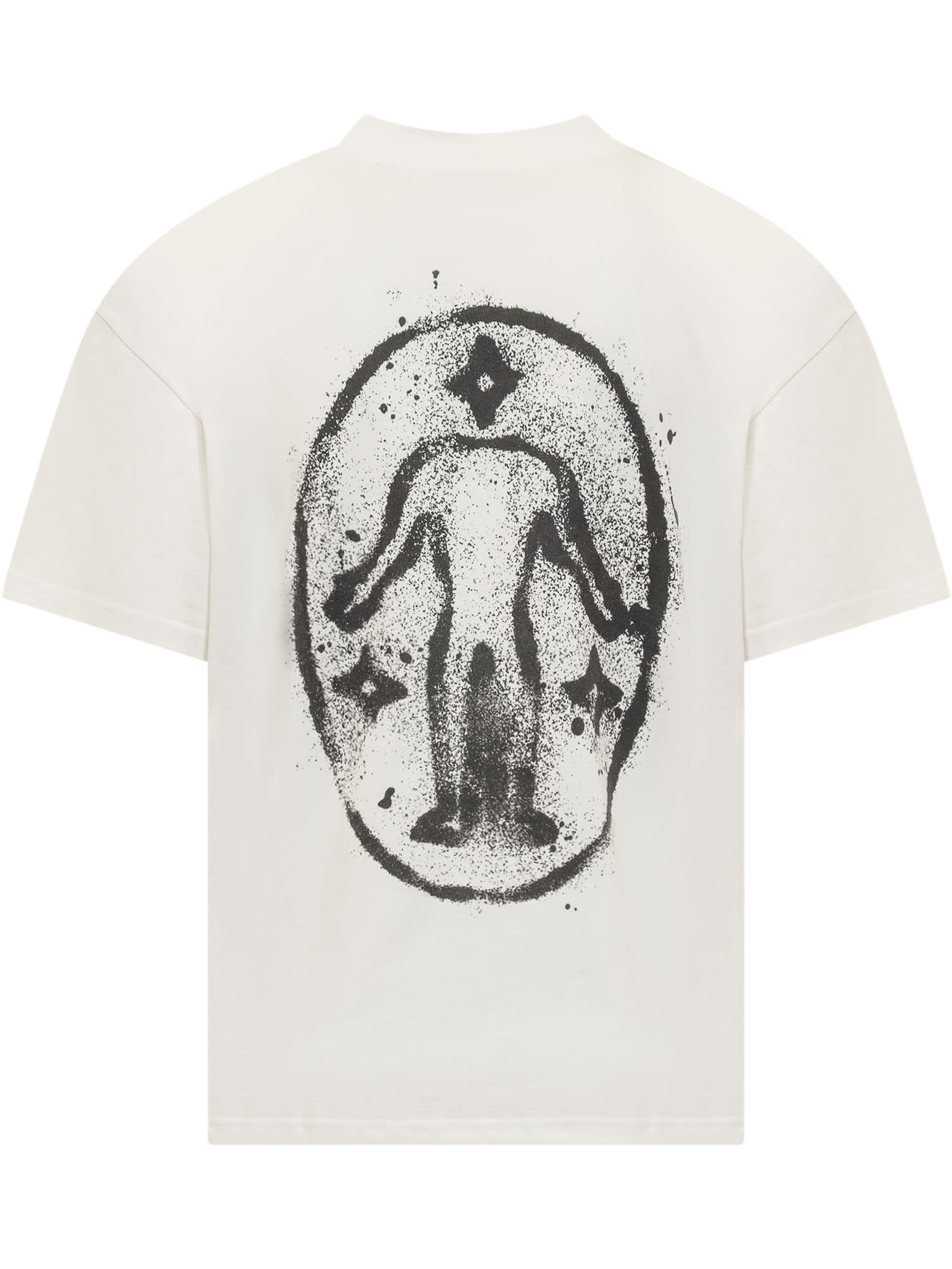 Shop Untitled Artworks T-shirt With Logo In White