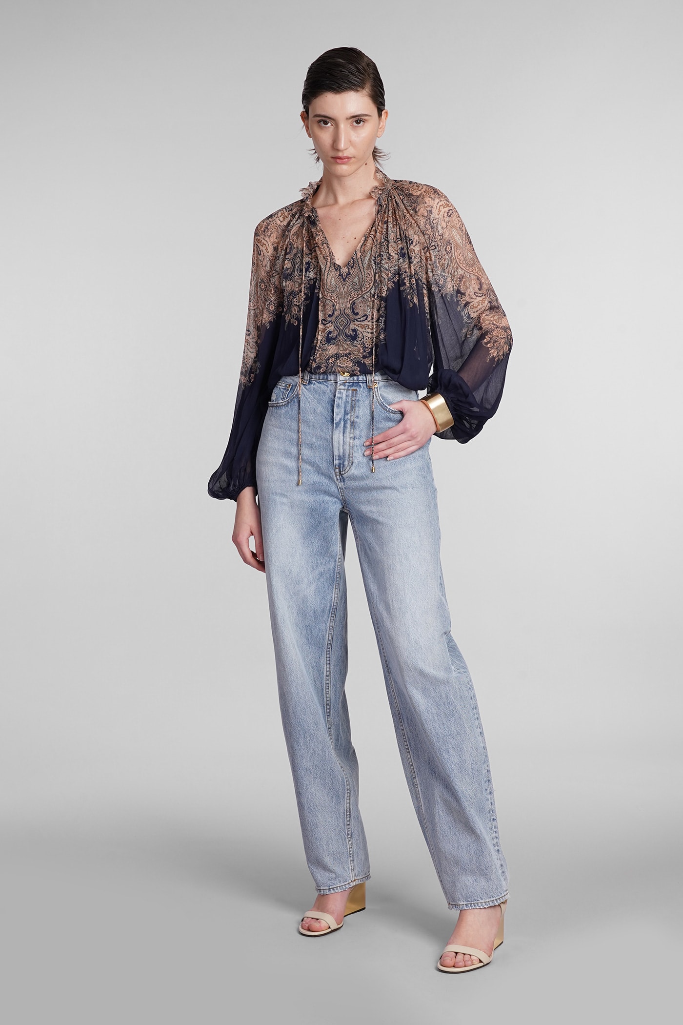 Shop Zimmermann Jeans In Blue Denim