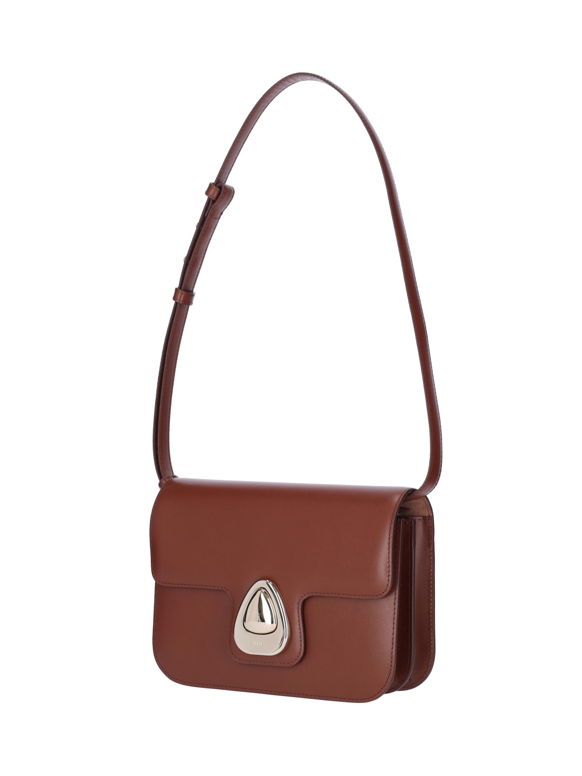 Shop Apc Small Shoulder Bag Astra In Brown