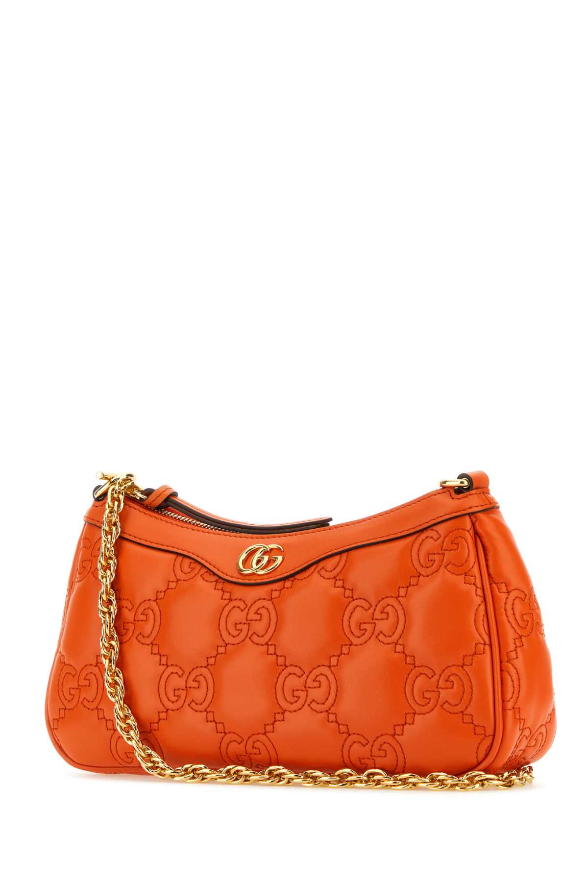 Shop Gucci Orange Leather Handbag In Dporangenatural