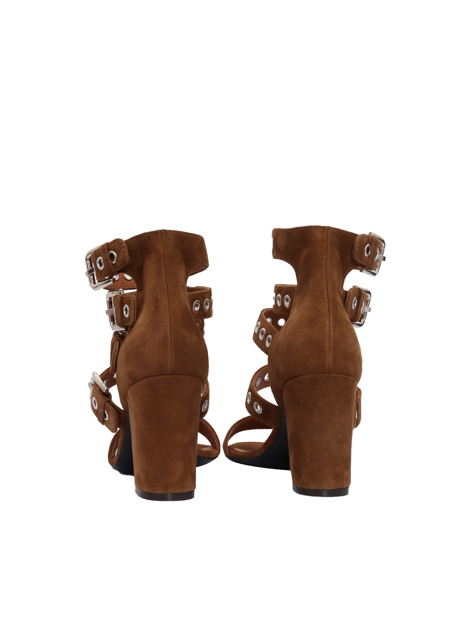 Via Roma 15 Sandals With 4 Straps In Brown