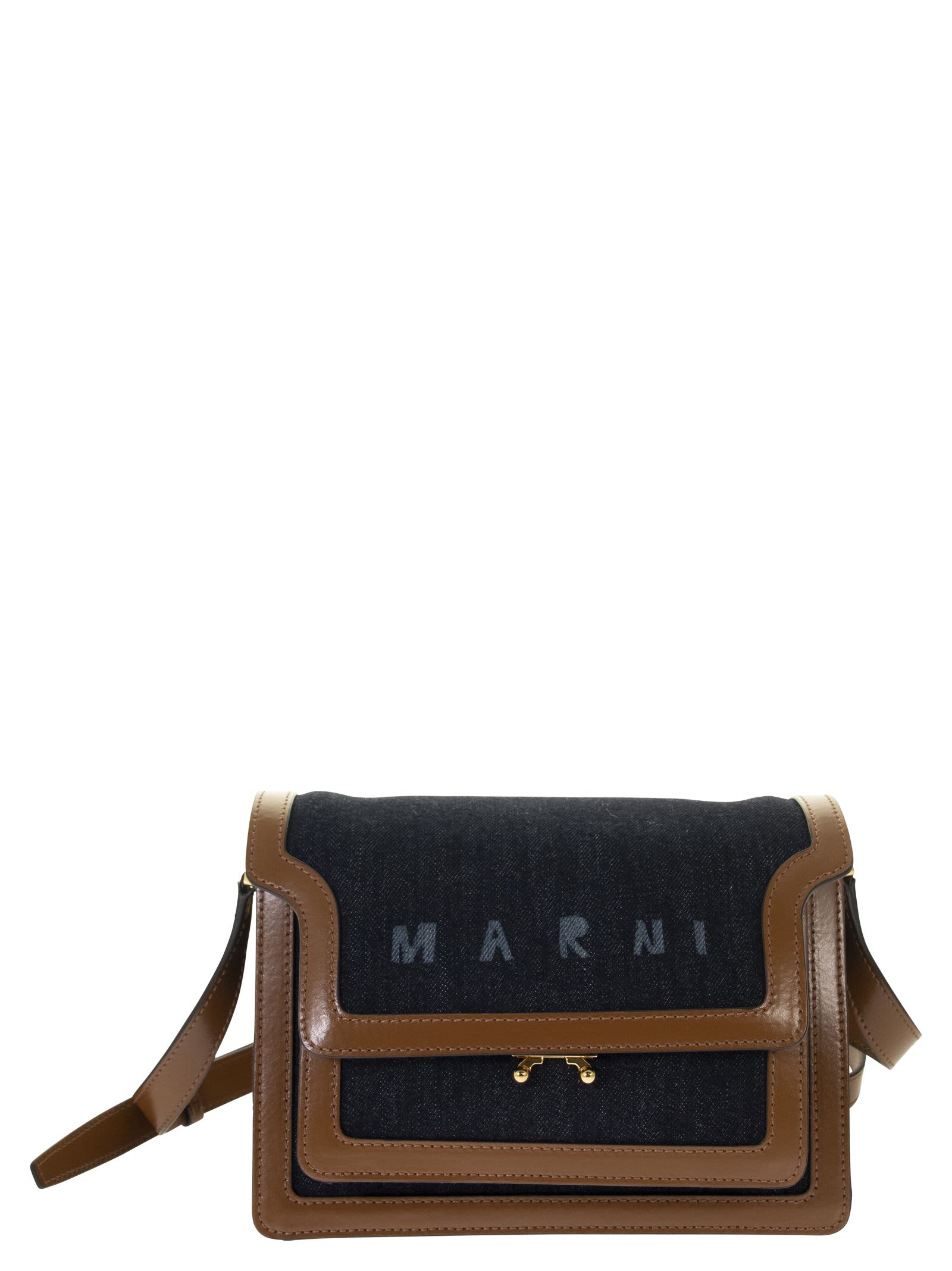 Marni Trunk - Shoulder Bag With Denim
