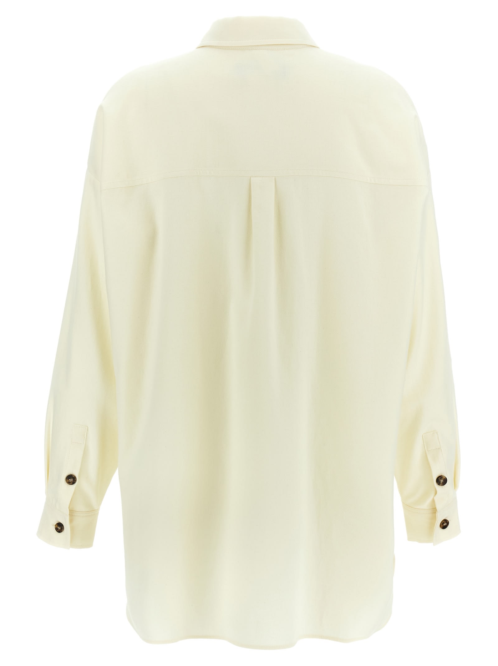 Weekend Max Mara Woman Shirt Ivory Size 10 Cotton In White