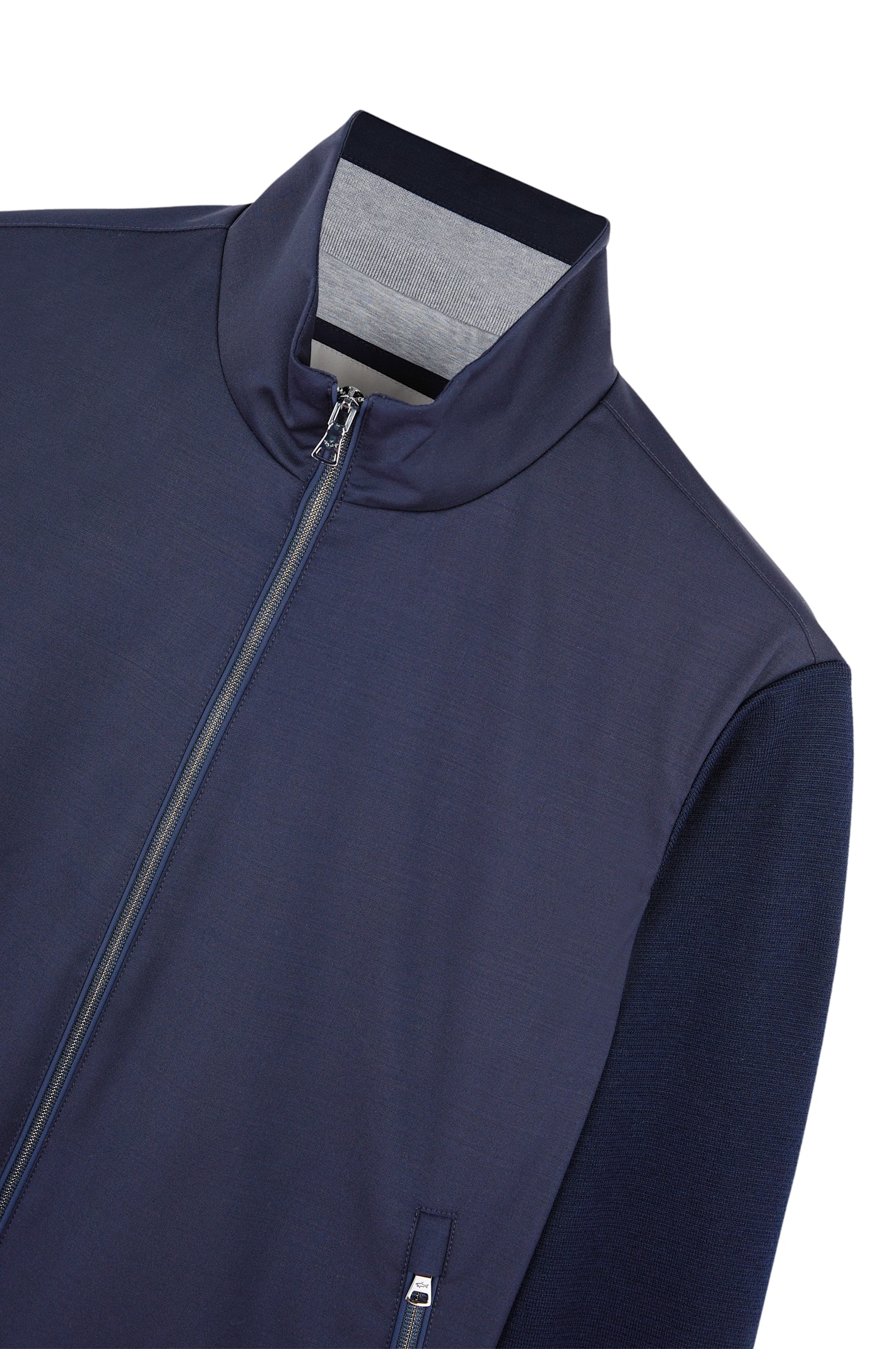 Shop Paul&amp;shark Wool Full Zip In Blue