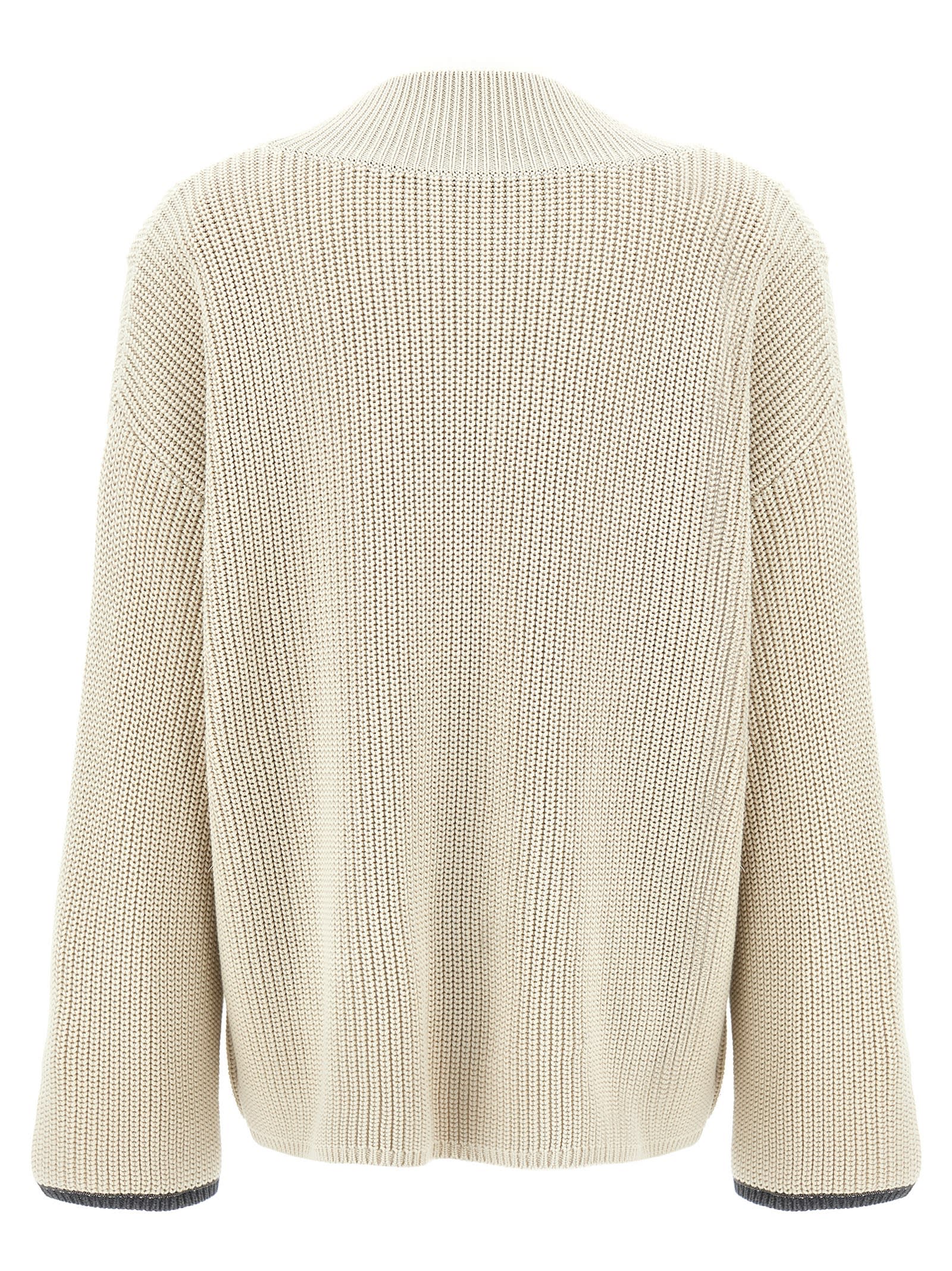 Shop Brunello Cucinelli Monile Sweater In Beige