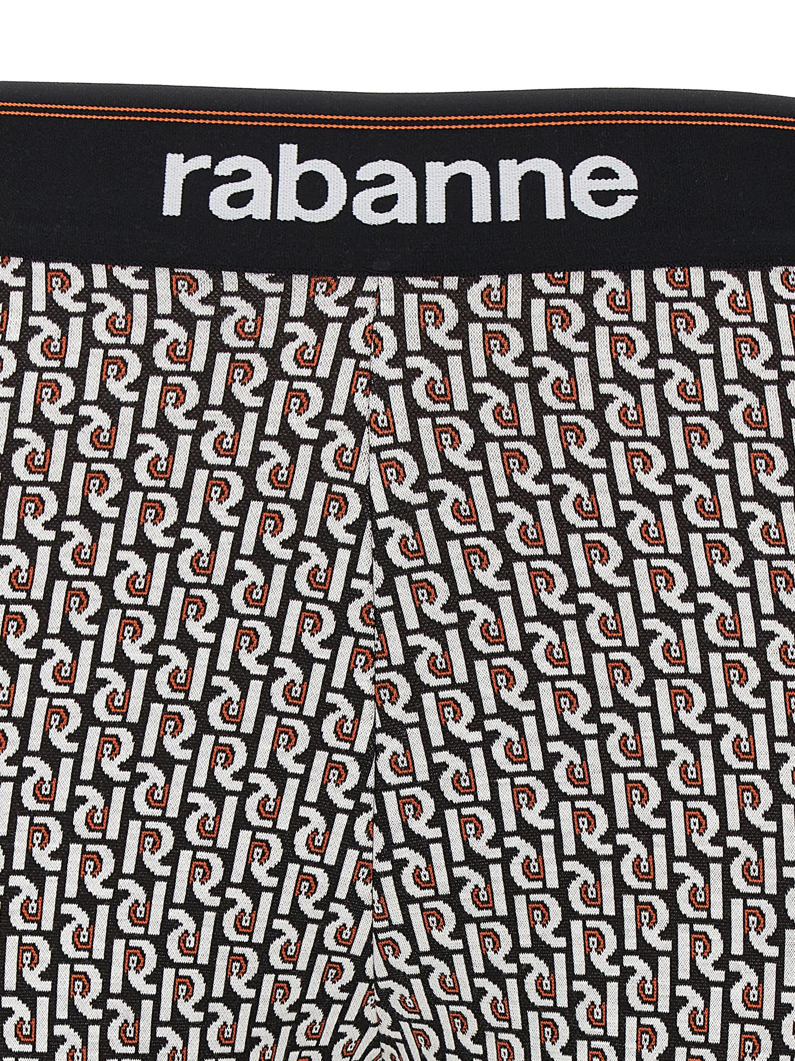 Shop Paco Rabanne Monogram Leggings In Multicolor