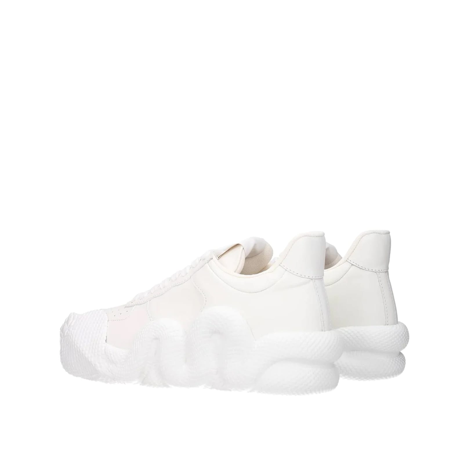 Shop Giuseppe Zanotti Cobra Leather Sneakers In White
