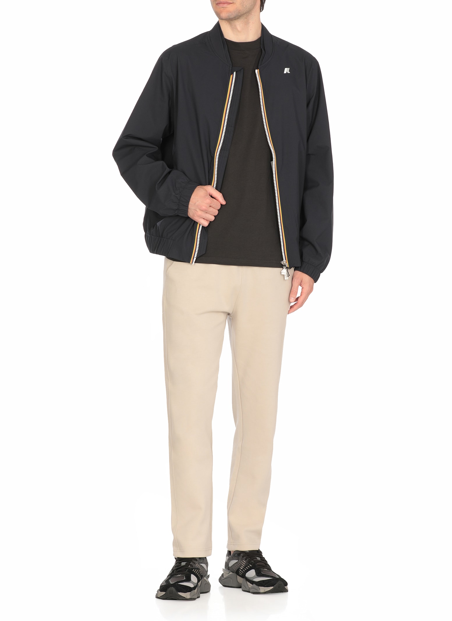 K-way Aurene Stretch Jacket With Contrasting Gros Grain Details