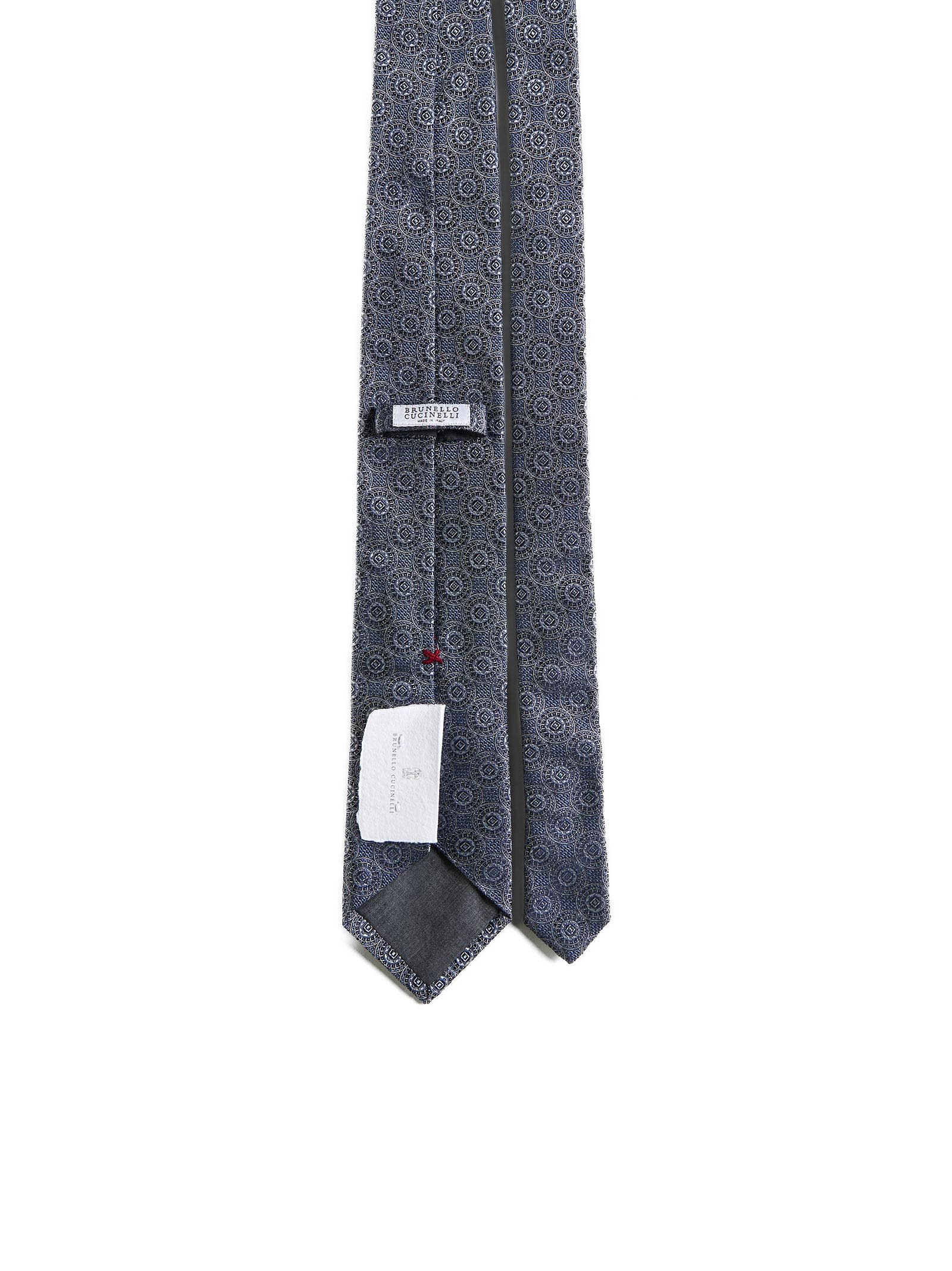Shop Brunello Cucinelli Tie In Blu Navy