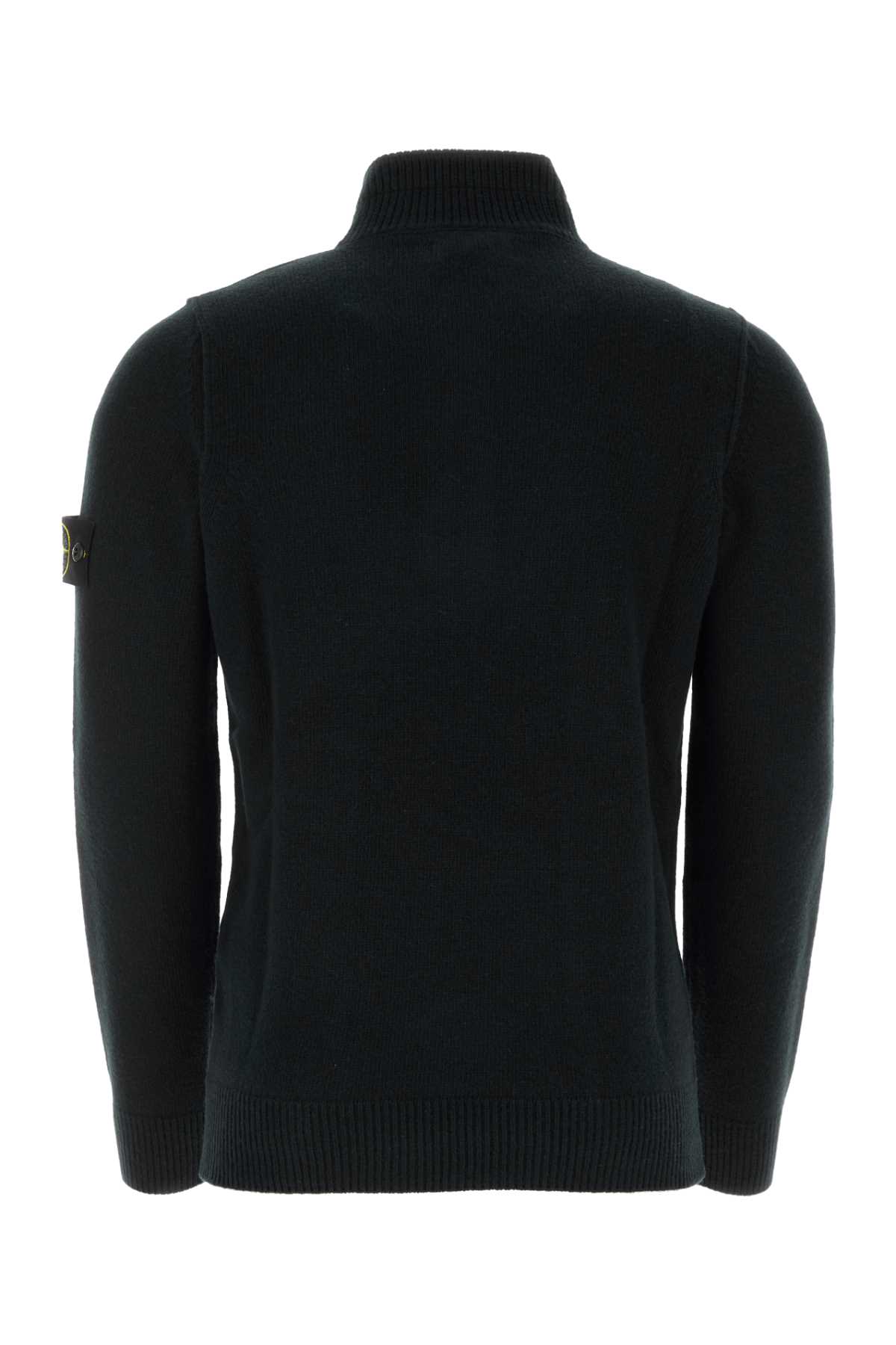 Shop Stone Island Black Wool Blend Sweater