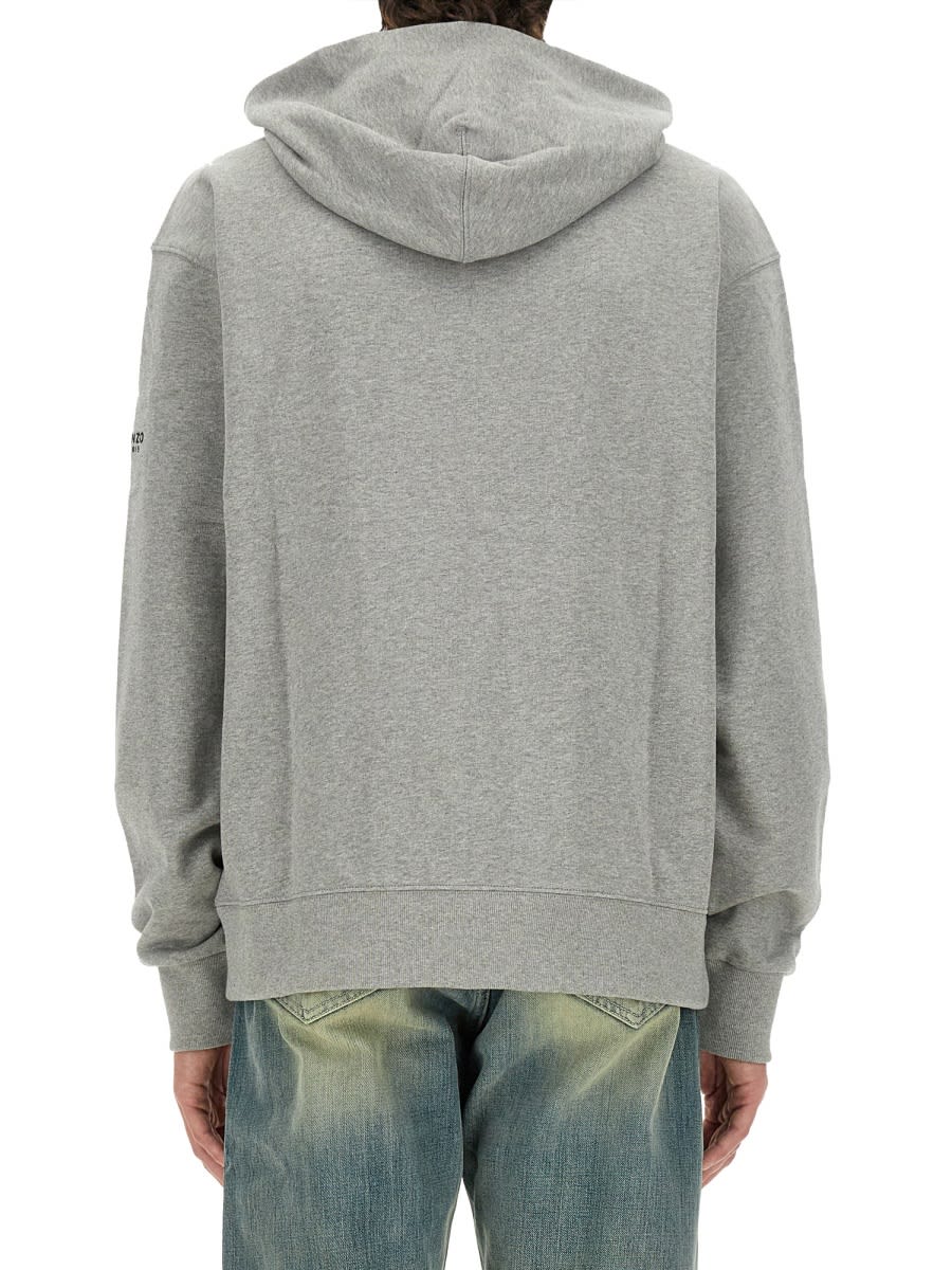 Shop Kenzo Flower Boke Sweatshirt In Grey