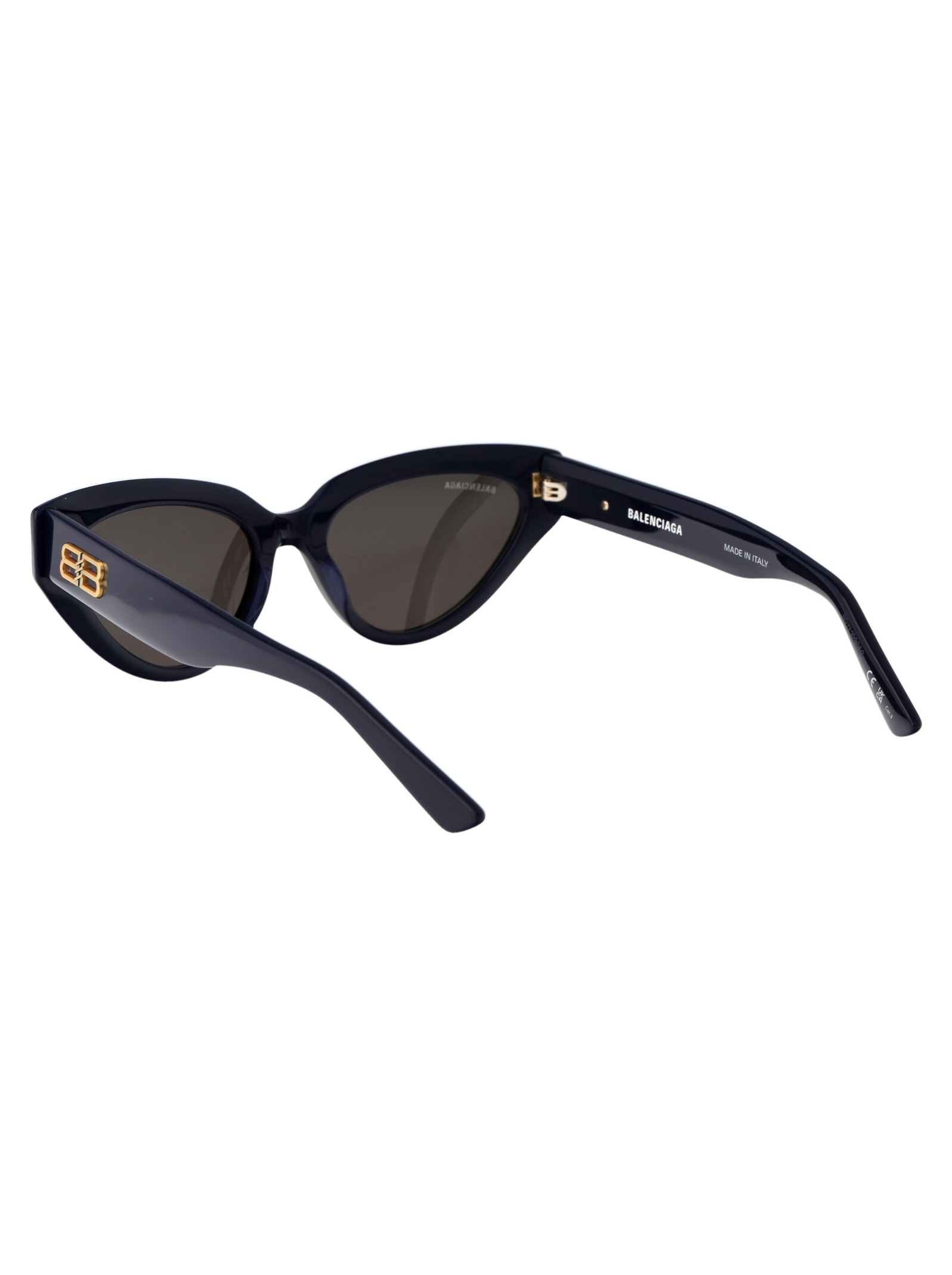 Balenciaga Bb0270s Sunglasses In 004 Blue Blue Grey