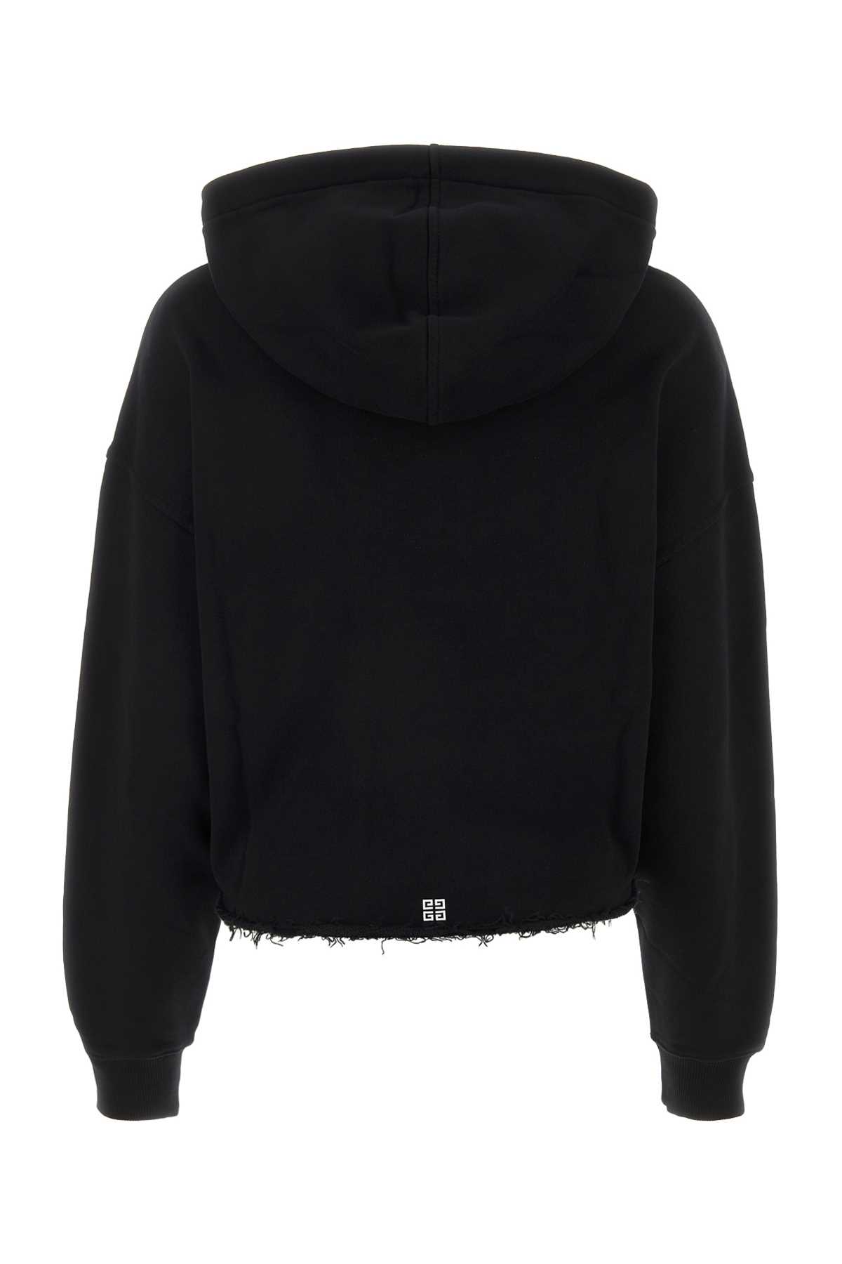Givenchy Black Cotton Sweatshirt In 001