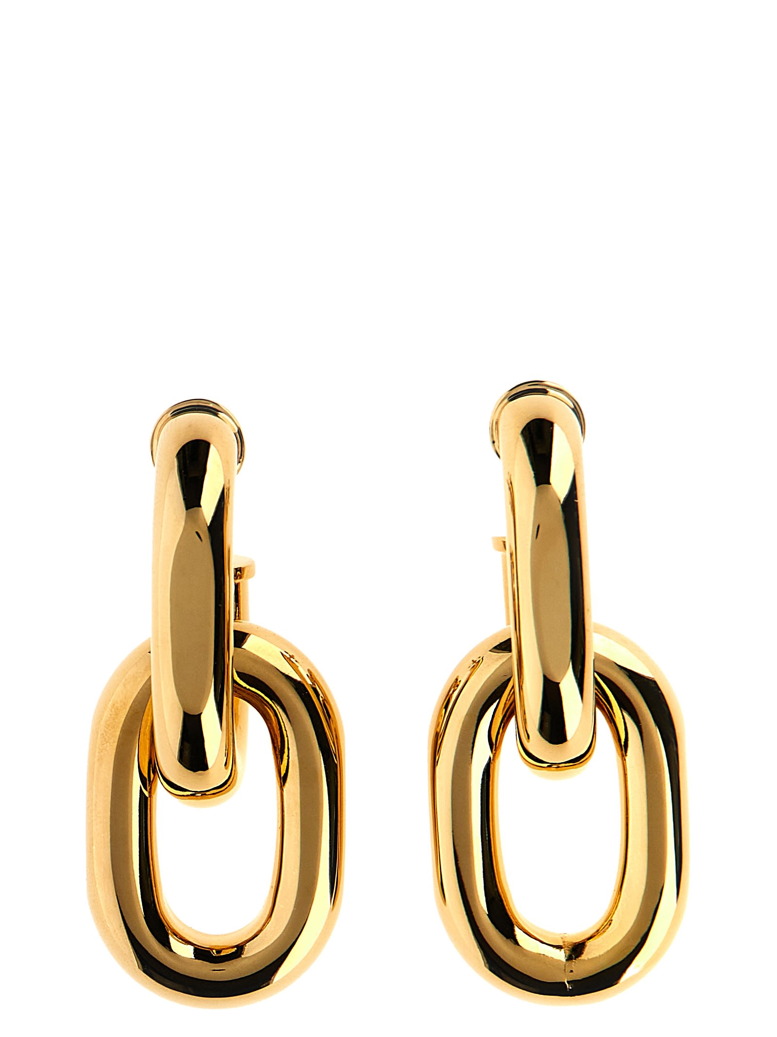 Shop Rabanne Xl Link Earrings In Gold