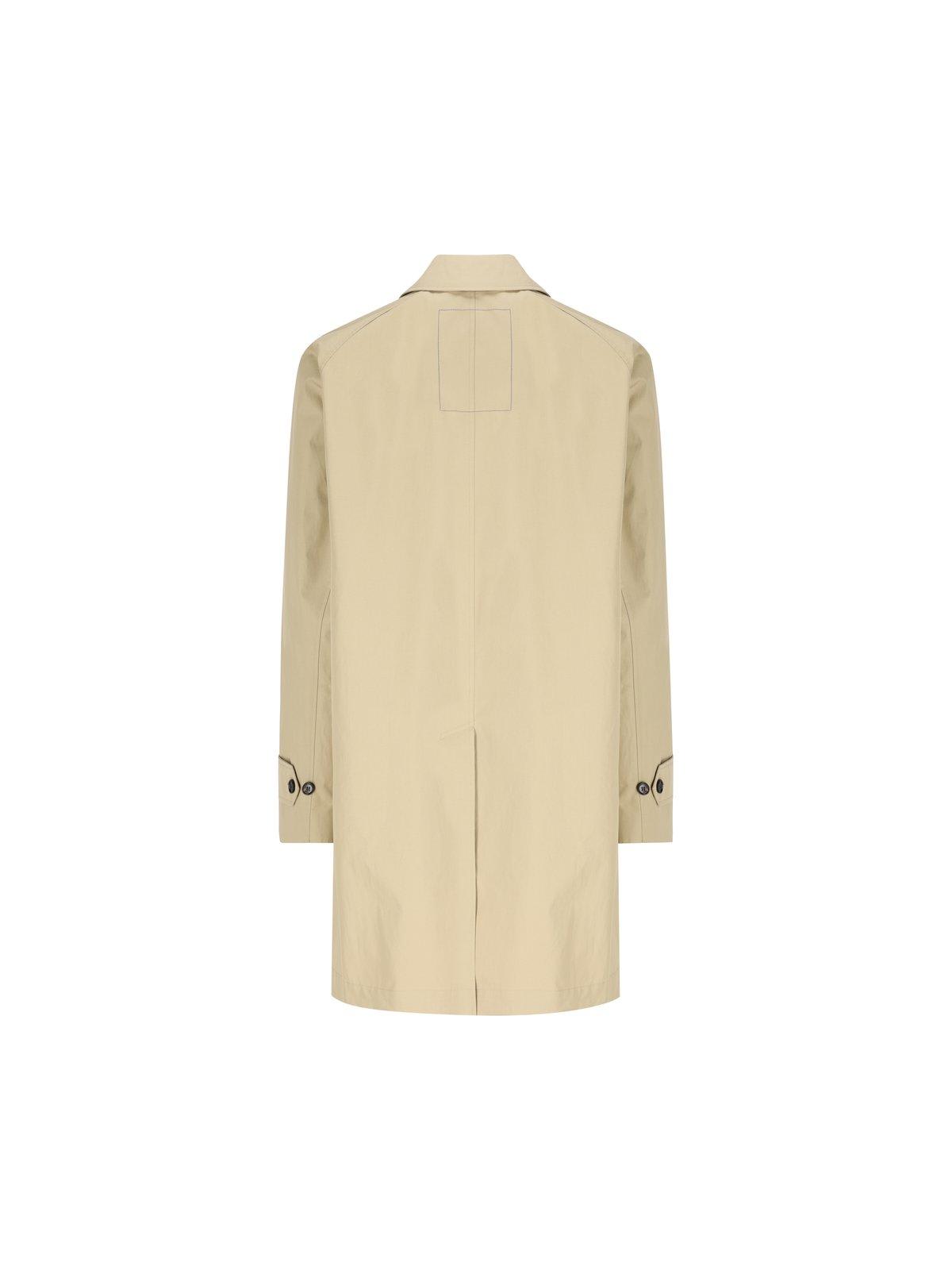 Shop Burberry Classic Single Breasted Raincoat In Hunter