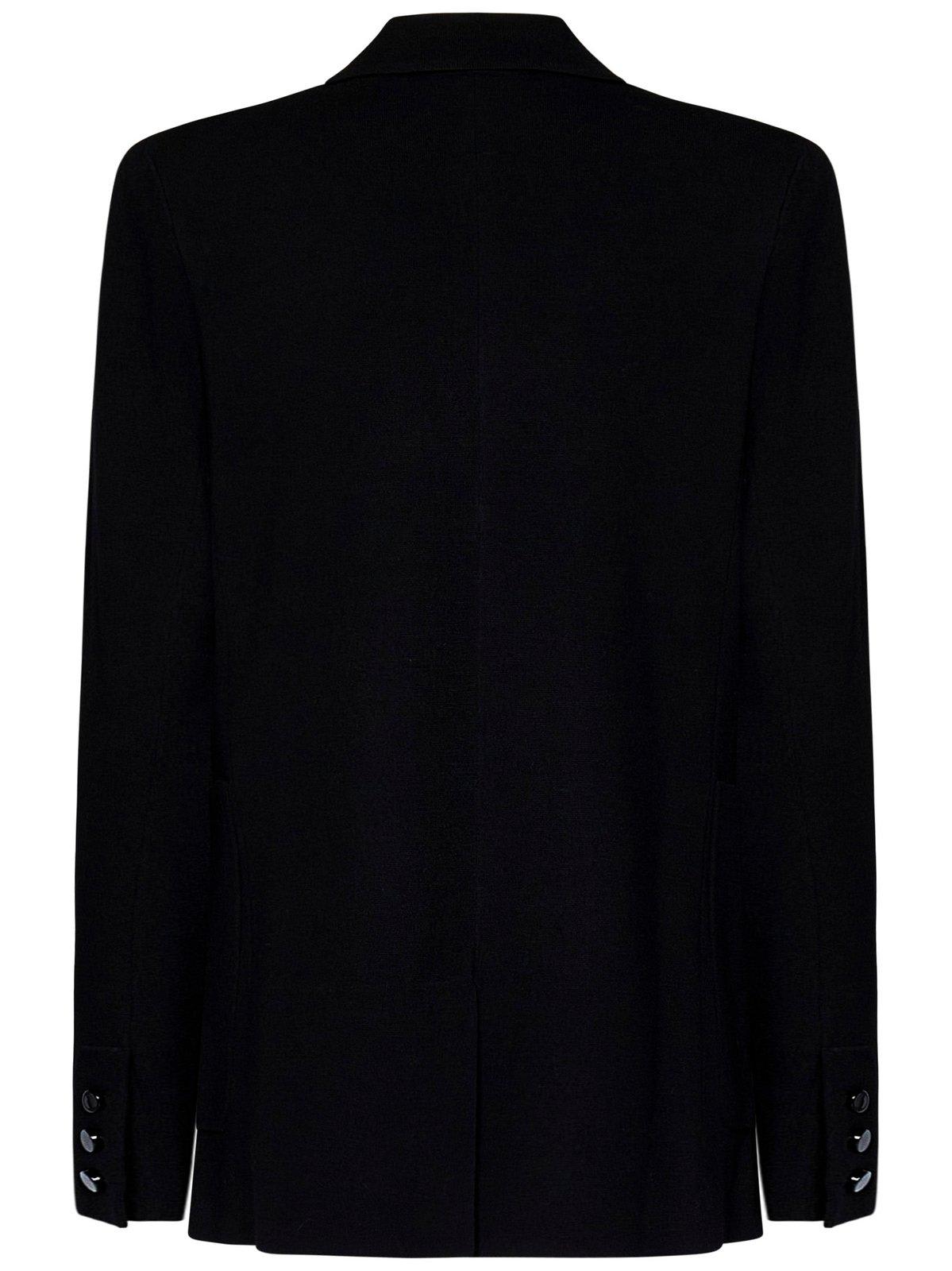 Shop Max Mara Titania Double-breasted Blazer In Nero