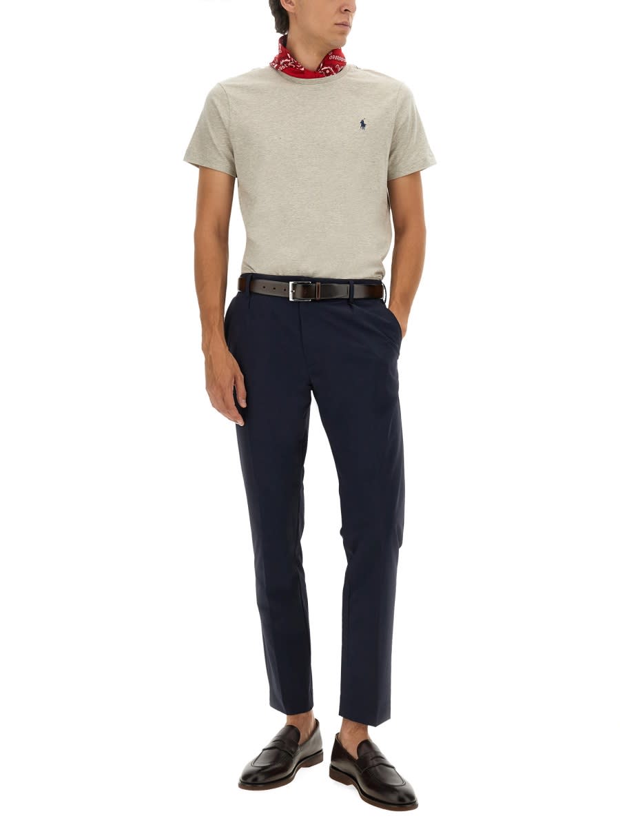 Polo Ralph Lauren Cotton T-shirt In Gray