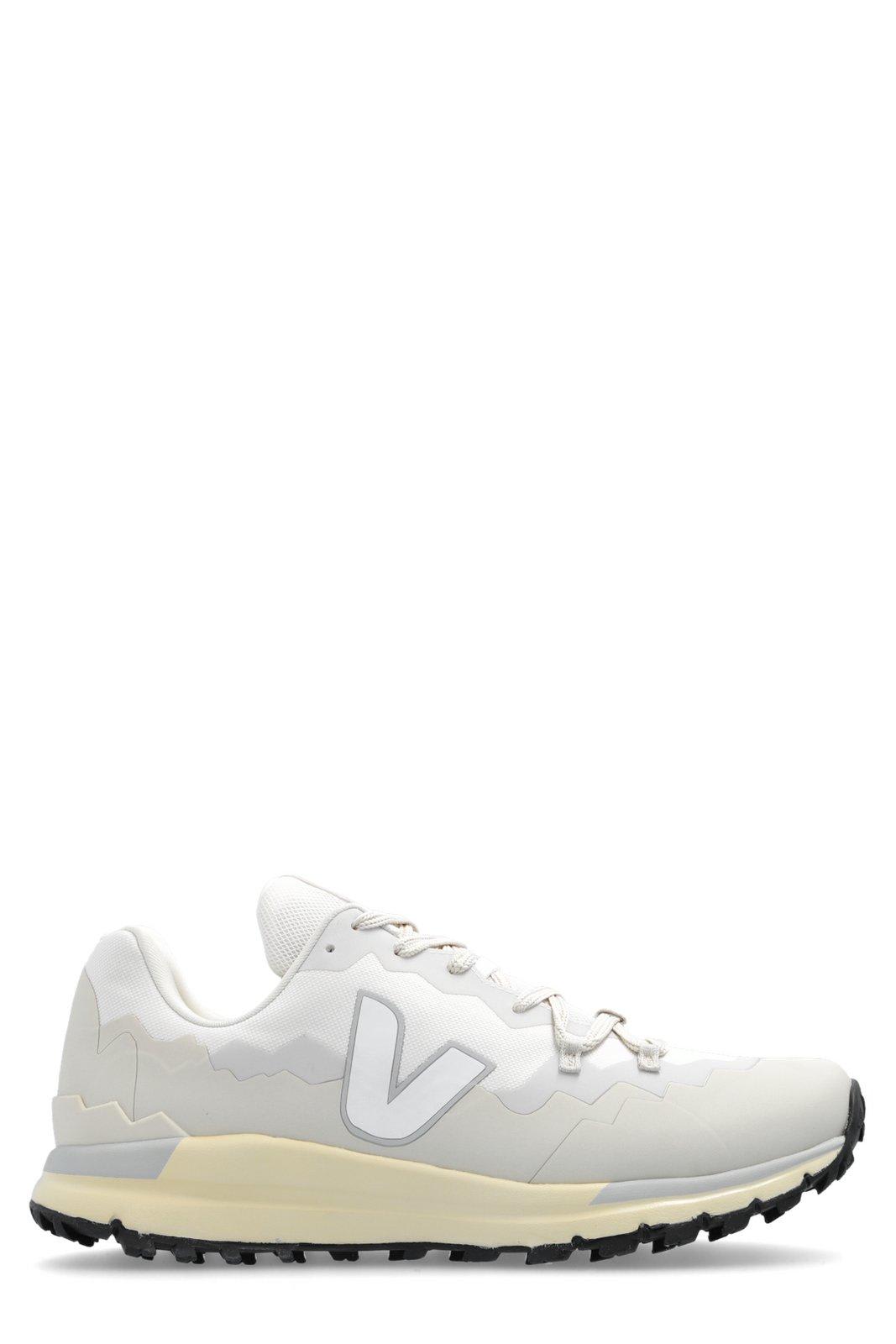Shop Veja Fitz Roy Trek Shell Lace-up Sneakers In Neutrals/grey