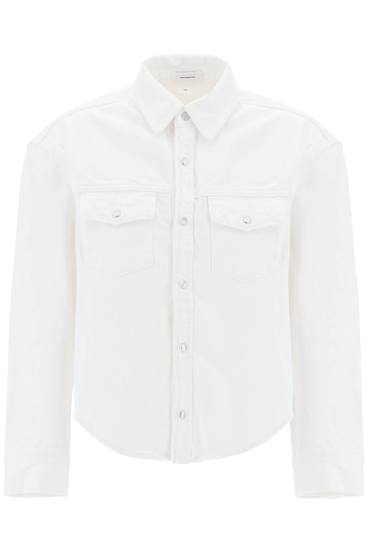 WARDROBE. NYC Boxy Denim Overshirt