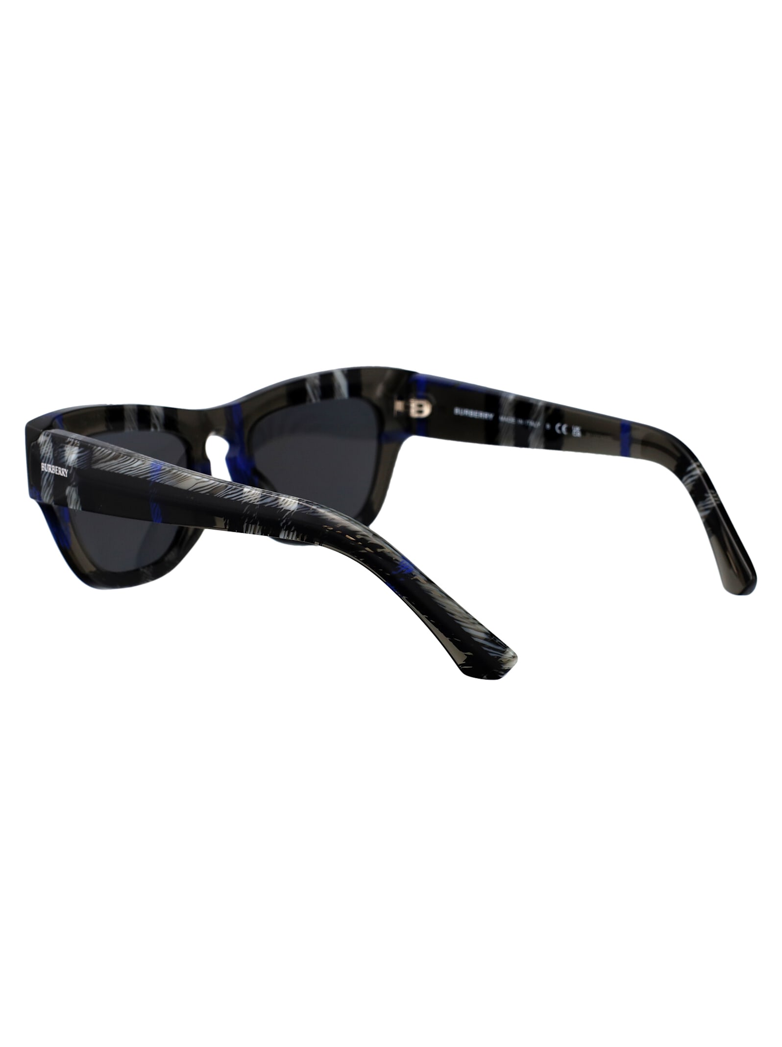 Burberry Eyewear 0be4440u Sunglasses In Check Lichen