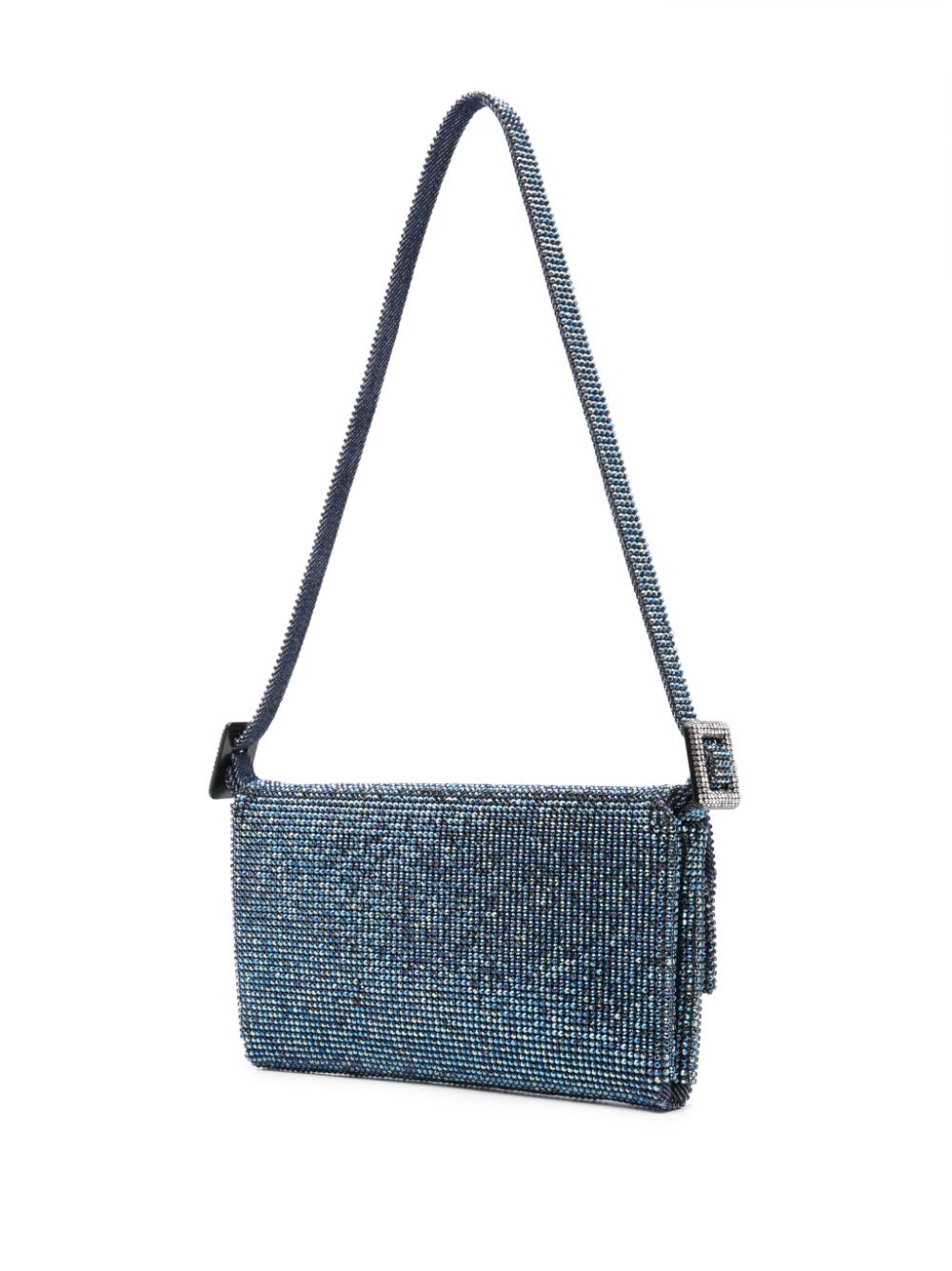 Benedetta Bruzziches Crystal-embellished Clutch Bag With Adjustable Strap In Multi