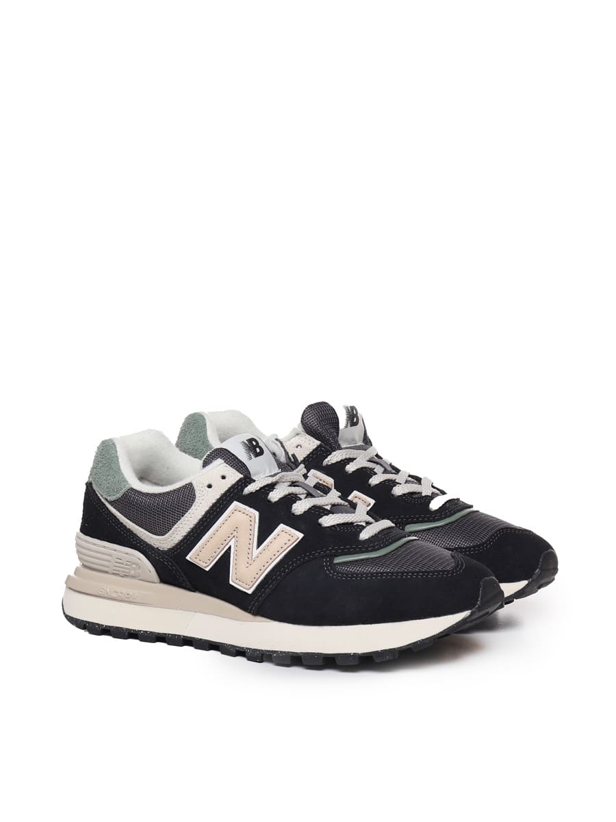Shop New Balance Sneakers 574 In Black