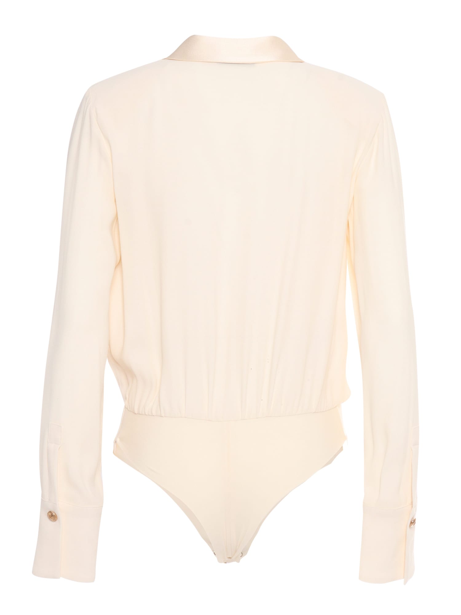 Shop Elisabetta Franchi Body Shirt In White