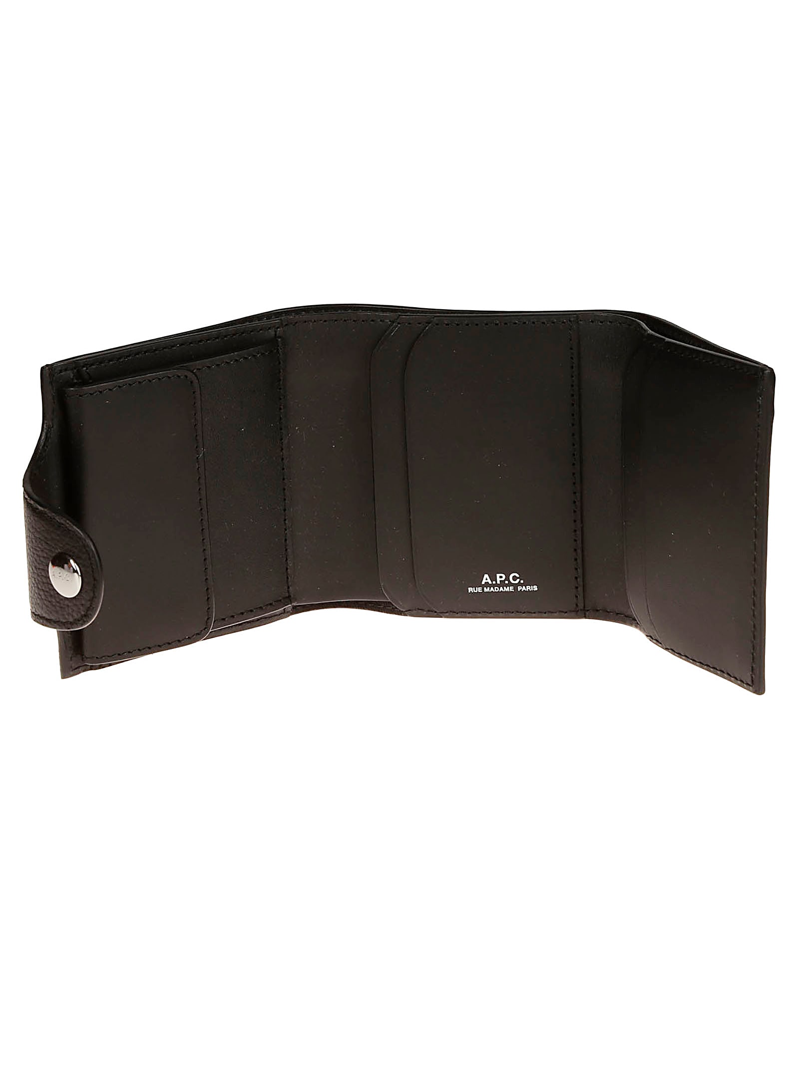 Shop Apc Trifold Charles In Lzz Noir