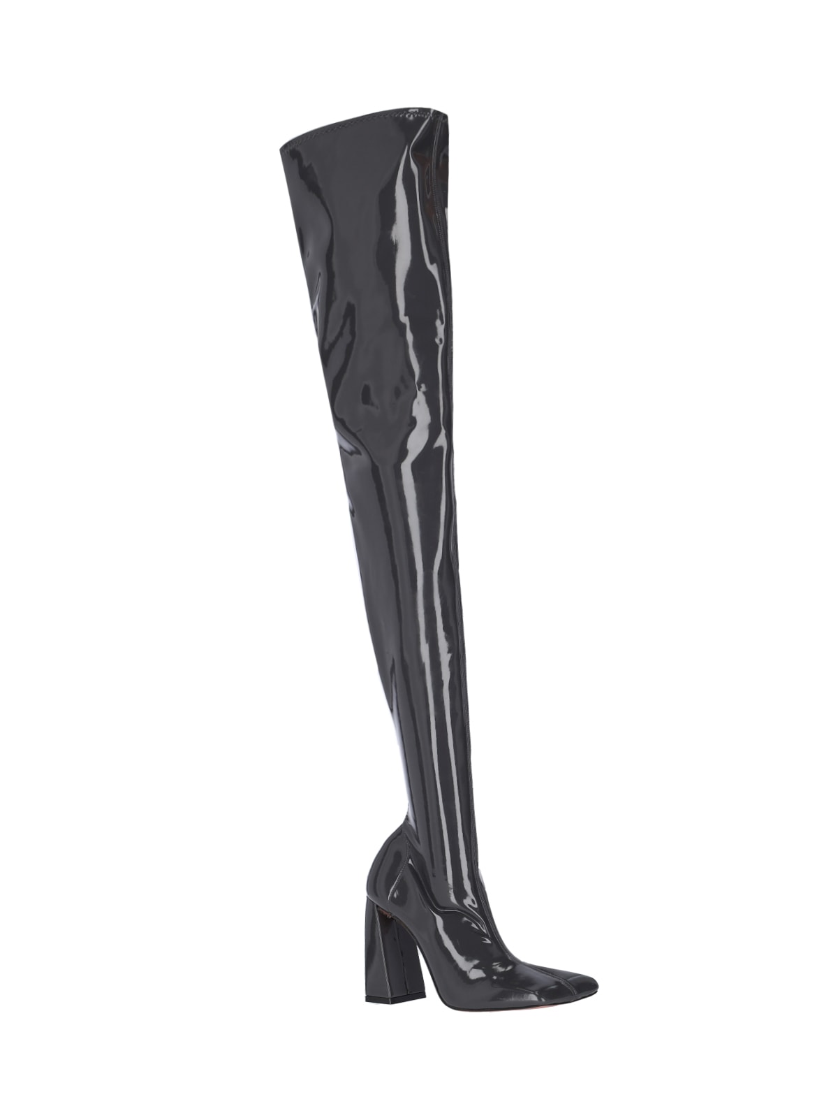 Shop Amina Muaddi Marine High Boots