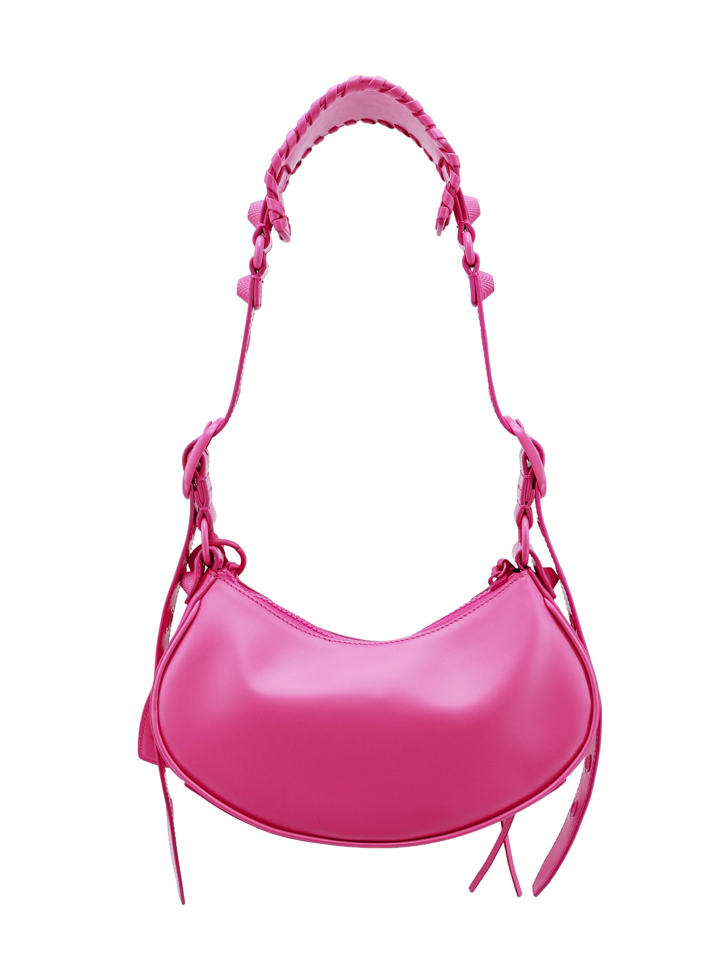 Shop Balenciaga Le Cagole Xs Shoulder Bag In Fuchsia