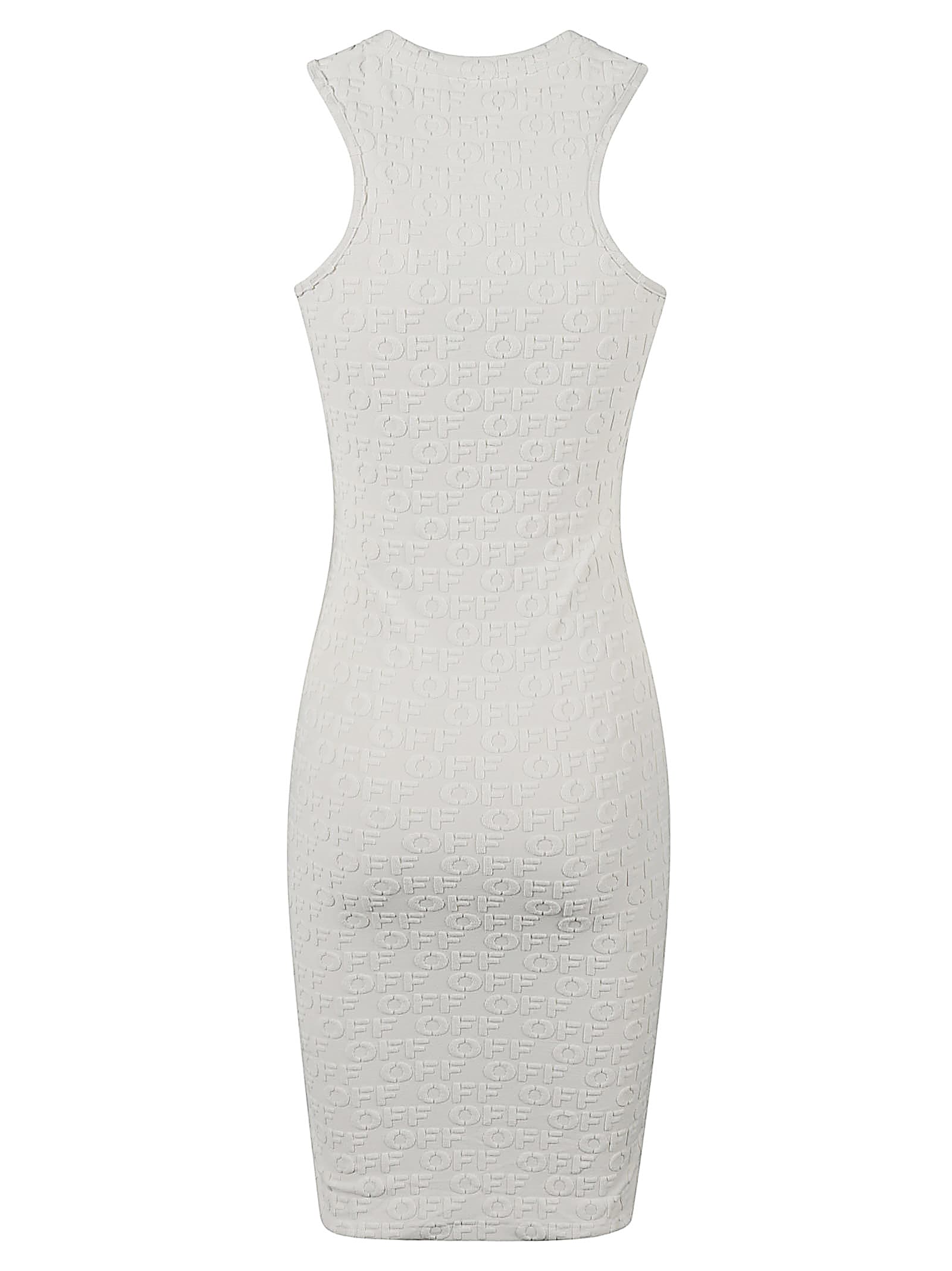 Off-white Terry Rowing Dress In White