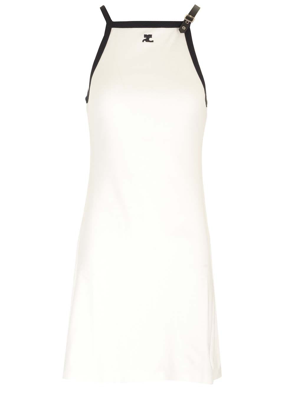 Courrèges Square Neck Mini Dress