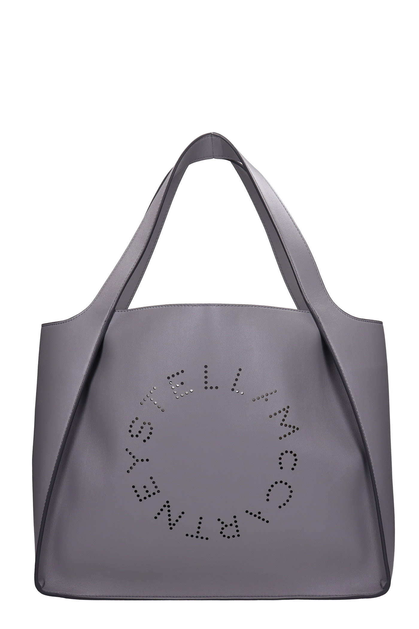 Stella McCartney Tote In Grey Faux Leather