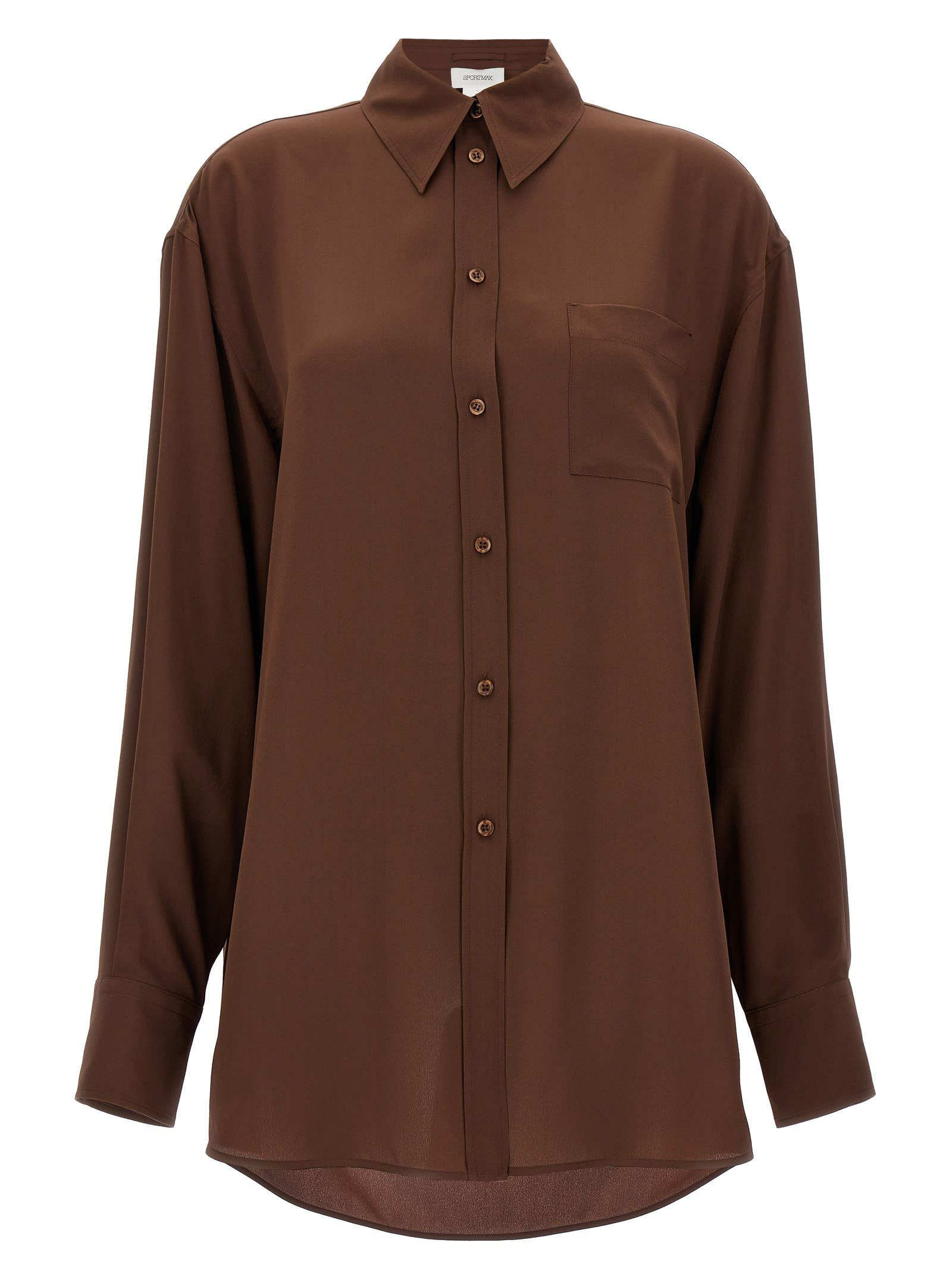 Shop Sportmax Rovigo Shirt In Brown