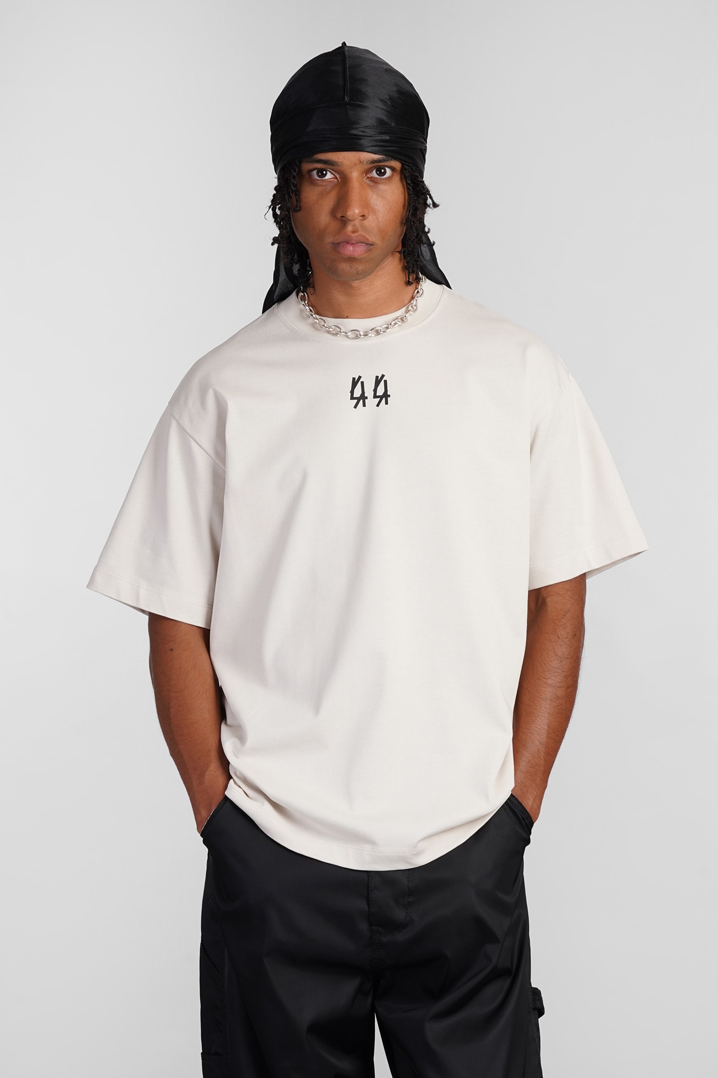 Shop 44 Label Group T-shirt In Beige Cotton