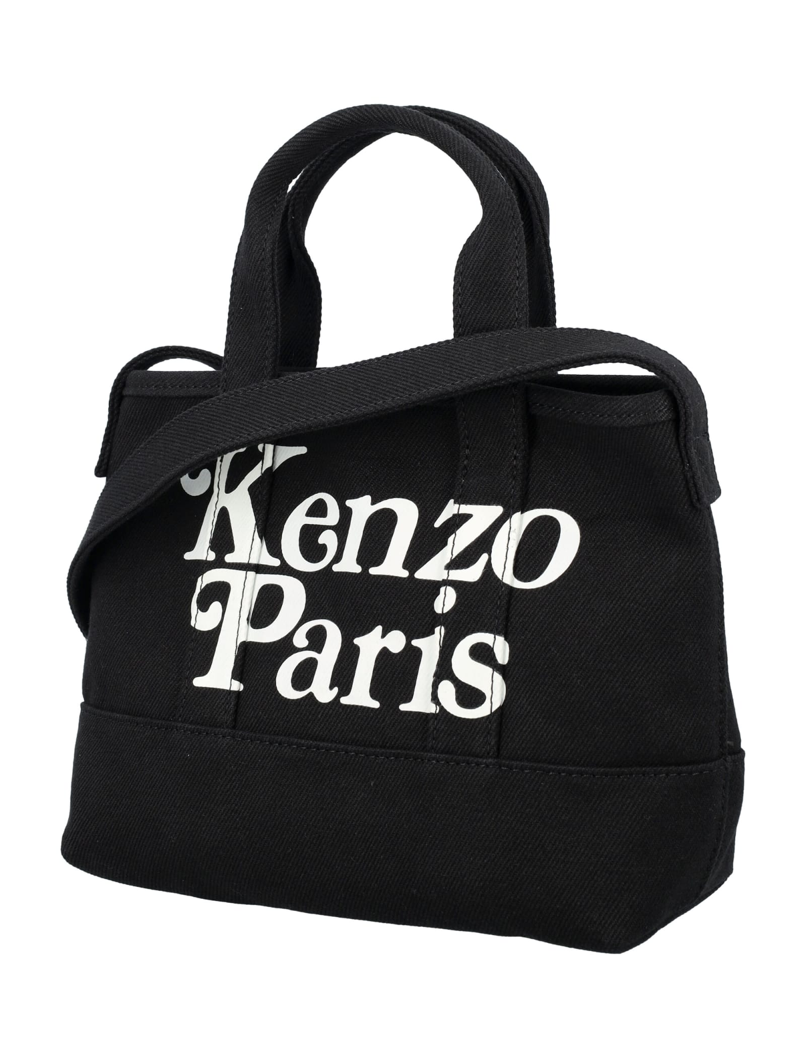 Shop Kenzo Small Utility Tote Bag In Black