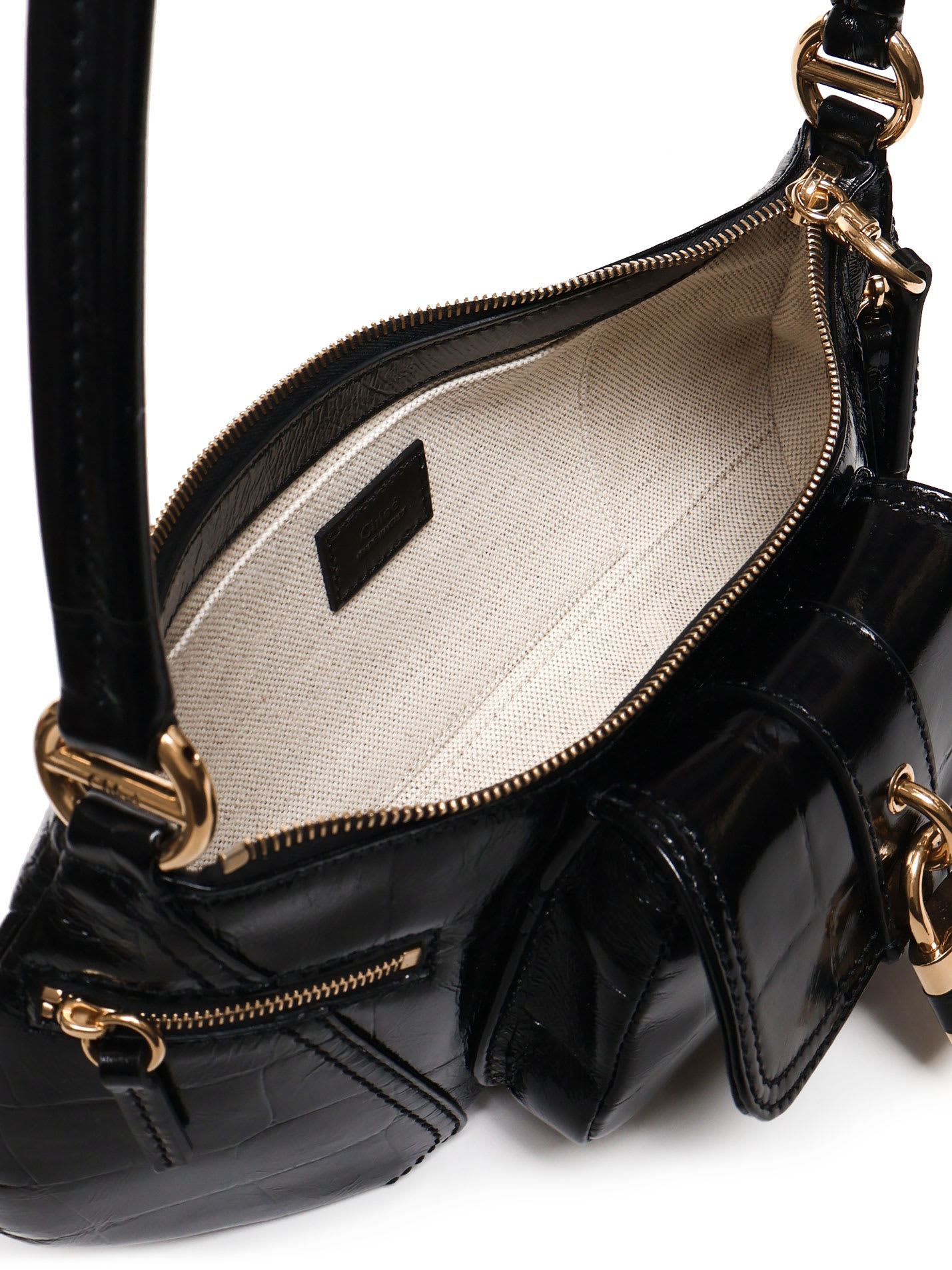 Chloé The 99 Leather Shoulder Bag In Black