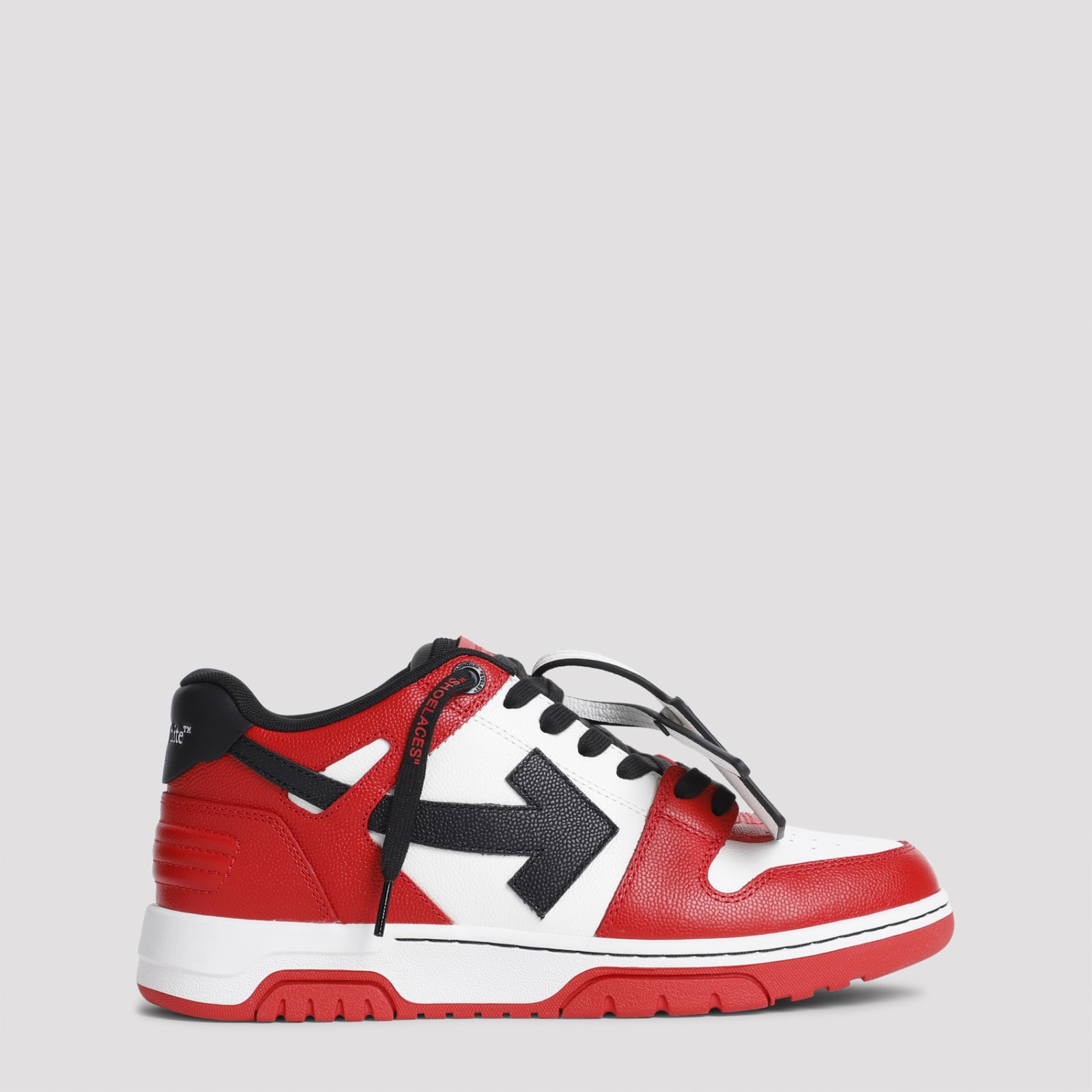 Shop Off-white Out Of Office Basket Sneakers In Red Black